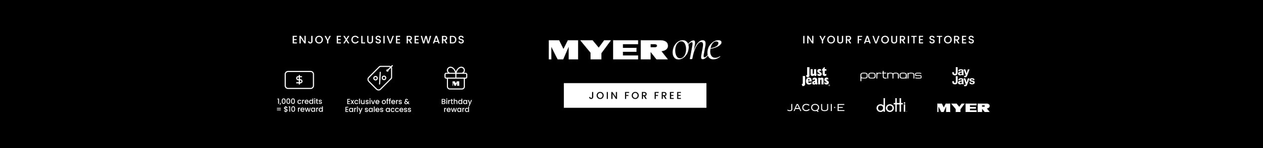 Join our loyalty program