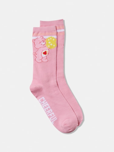 Pink Care Bears Cheer Sock                                                                                                      