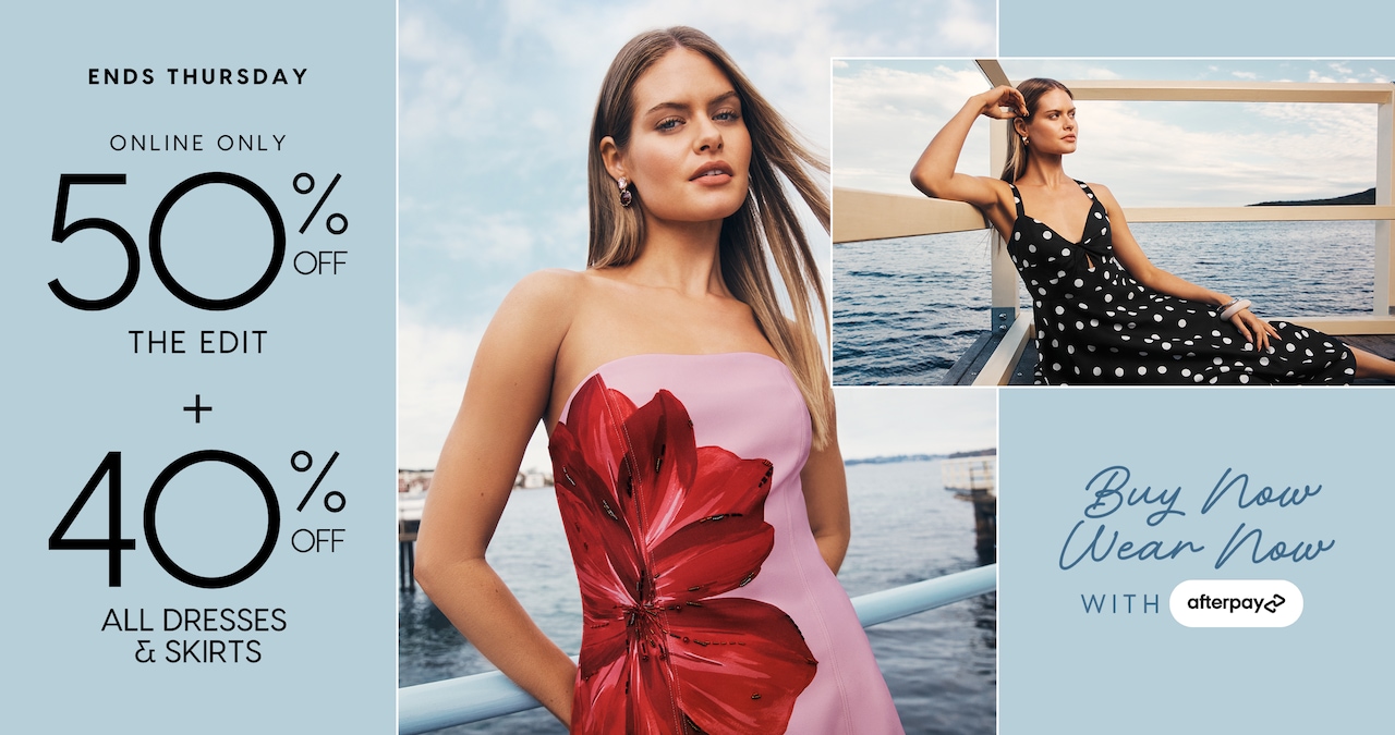 Buy Now Wear Now With Afterpay.