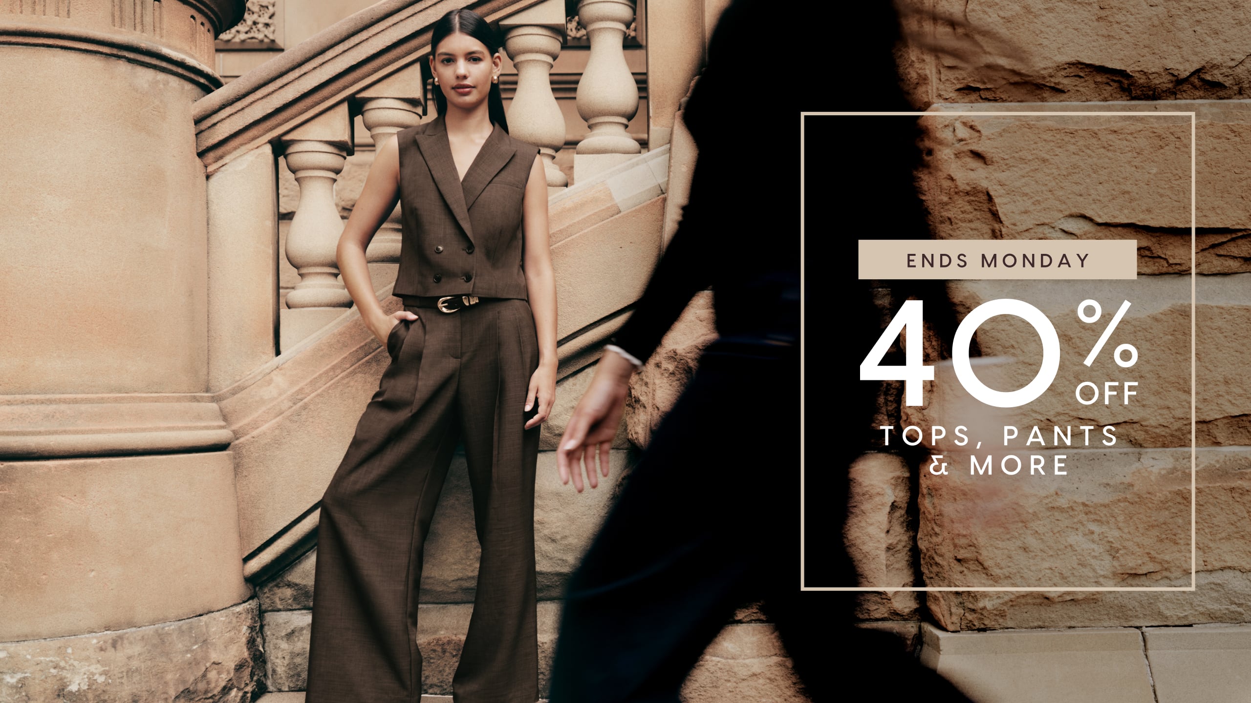 Ends Monday. 40% Off Tops, Pants & More