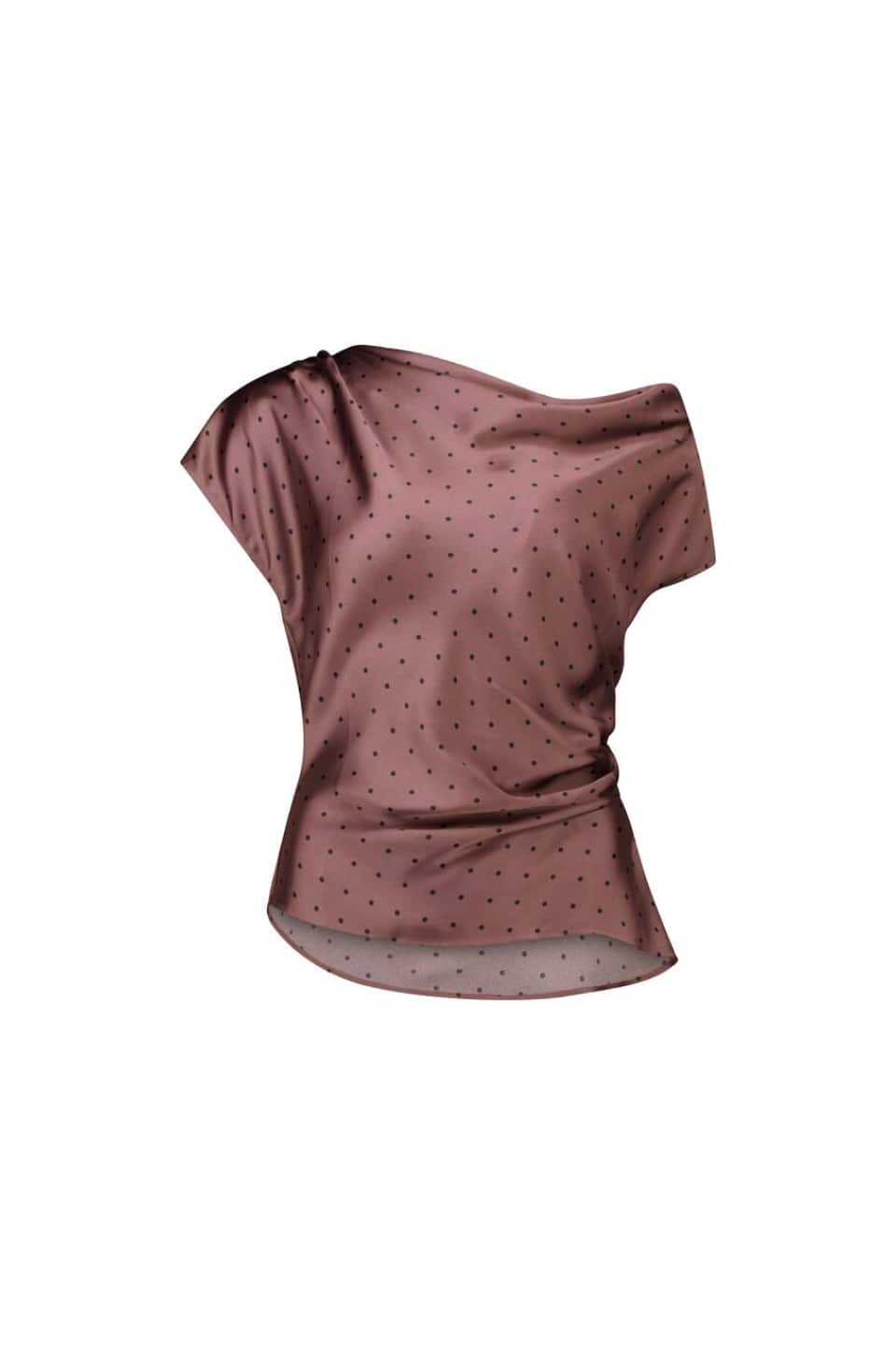 Scarlett Tipped Shoulder Top