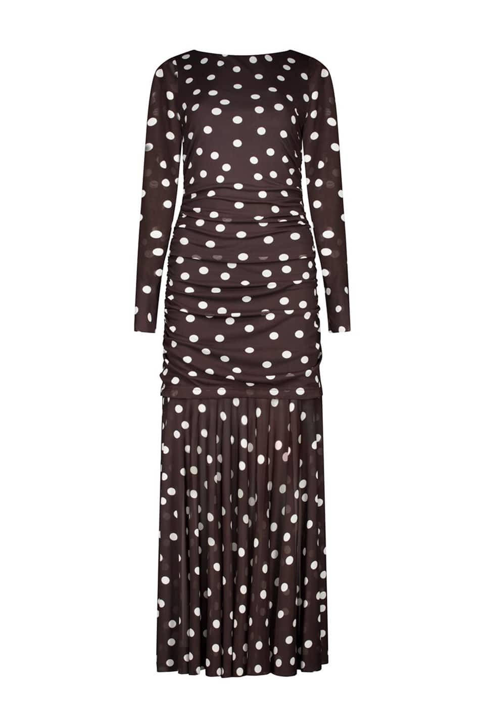 Violet Ruched Midi Dress