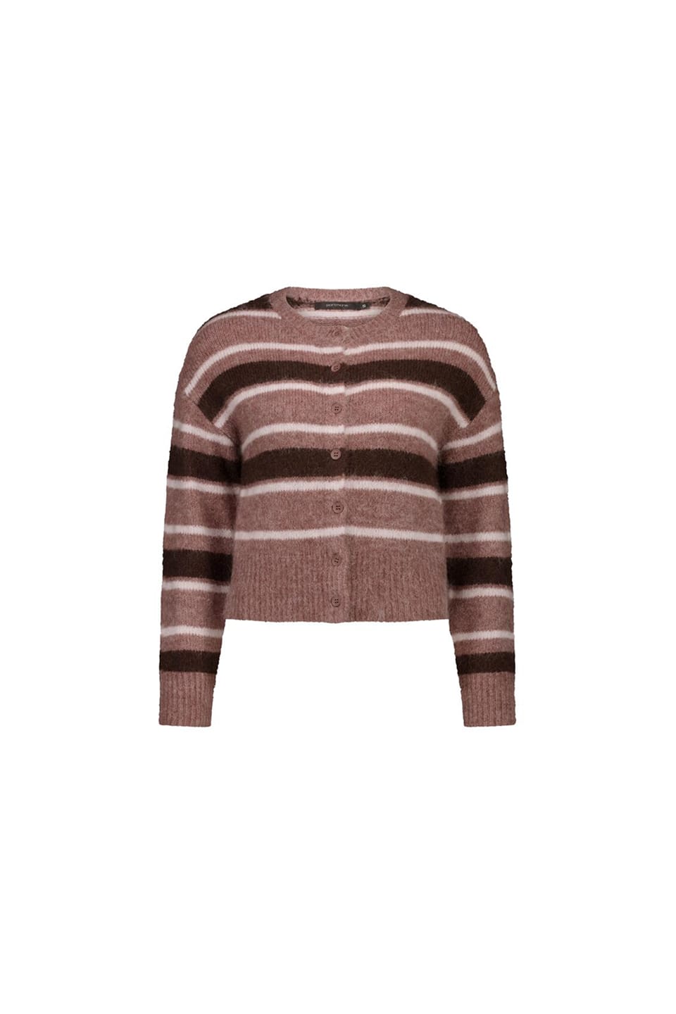 Maddy Fluffy Striped Cardigan