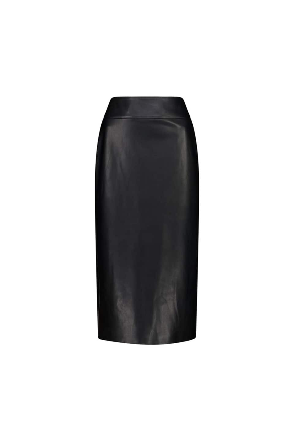 One Last Kiss Faux Leather Pencil Skirt