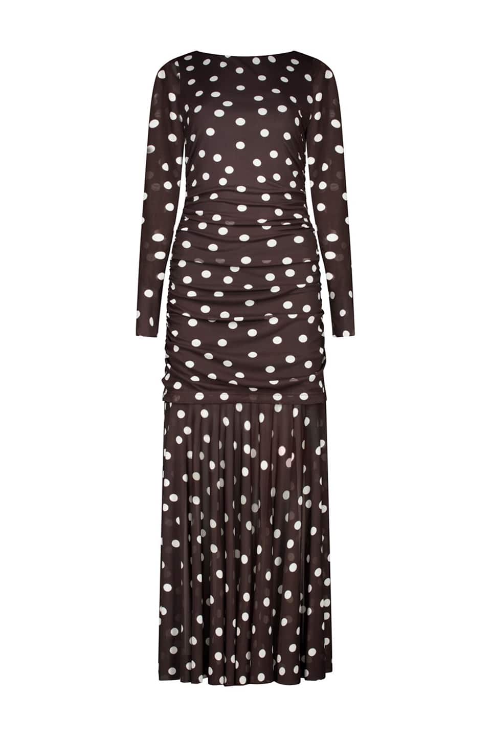 Violet Ruched Midi Dress
