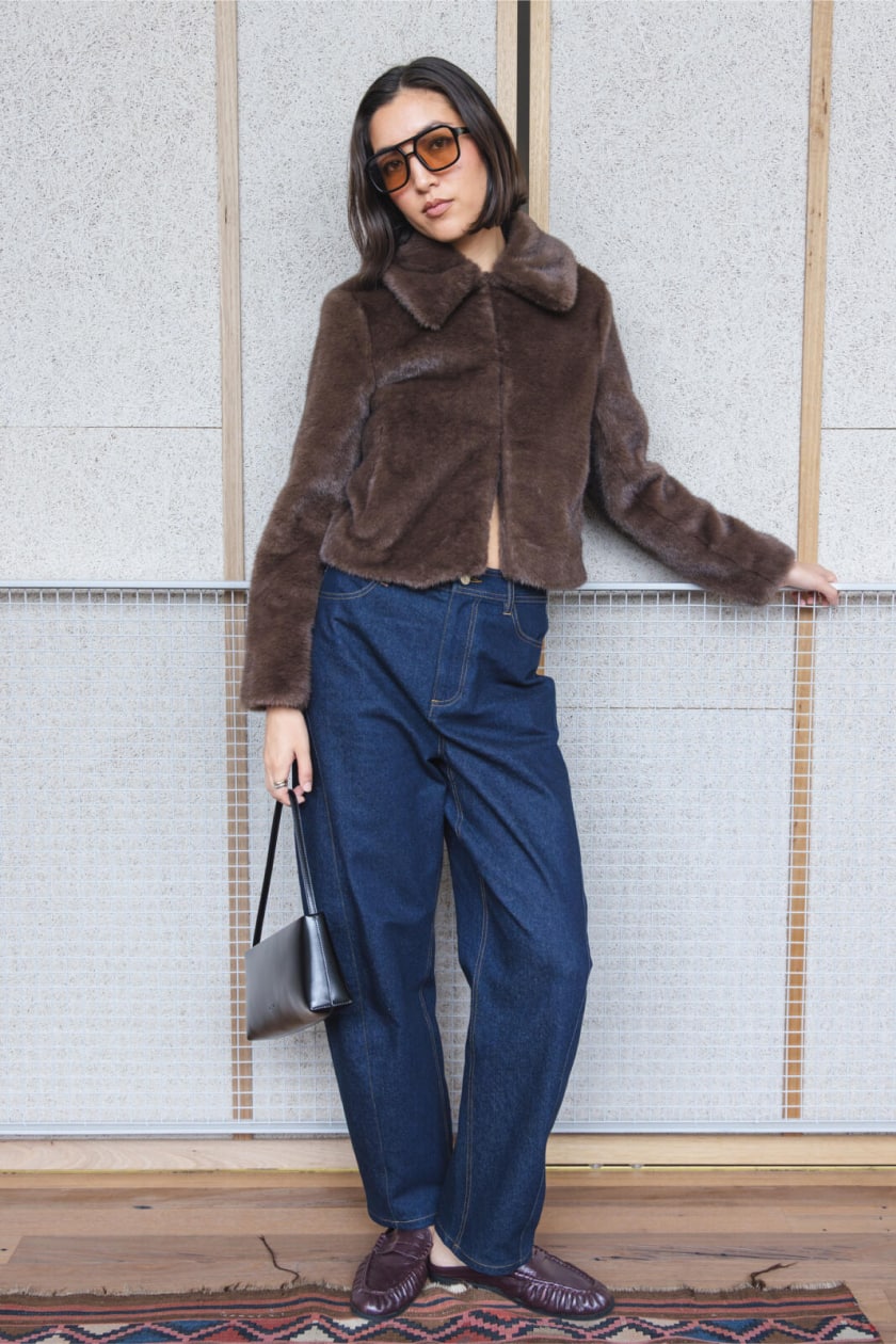 Felicity Short Fur Chubby Jacket