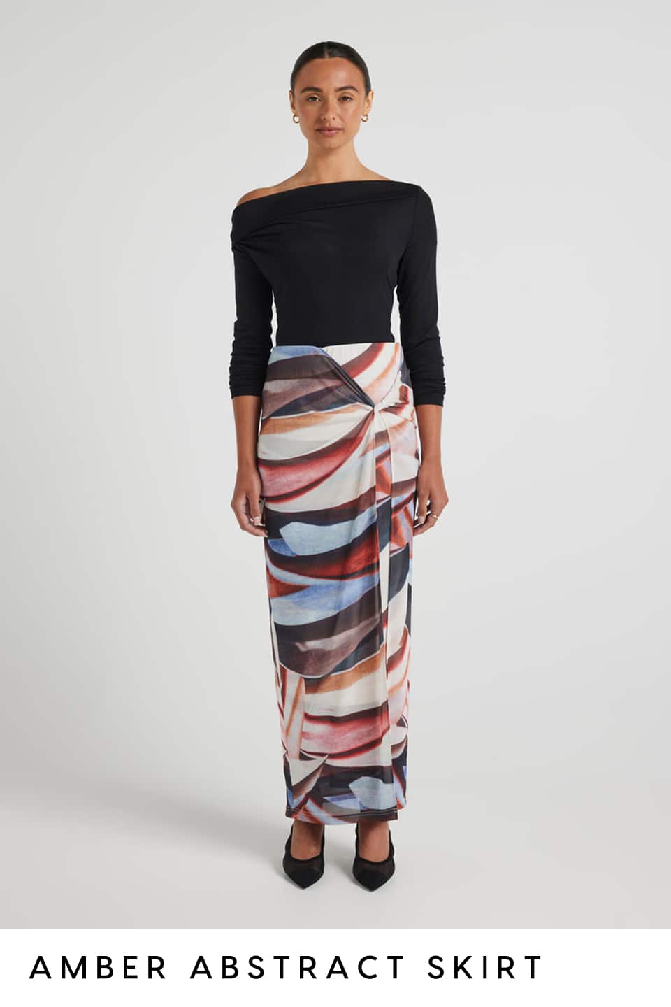 Amber Abstract Skirt