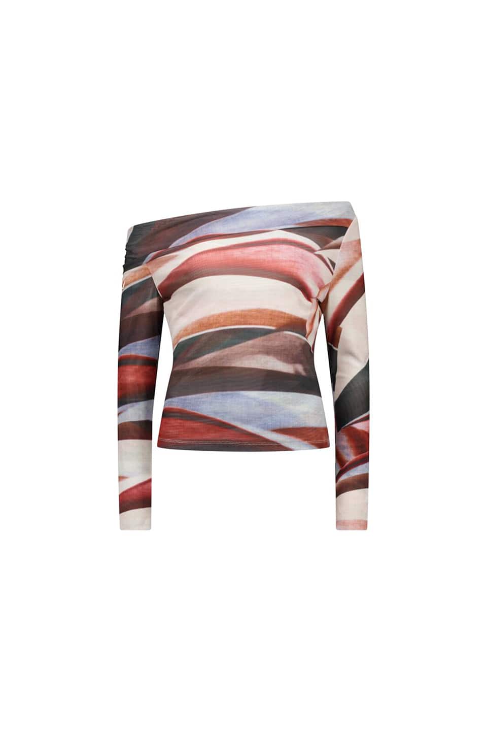 Margot Mesh One Shoulder Top