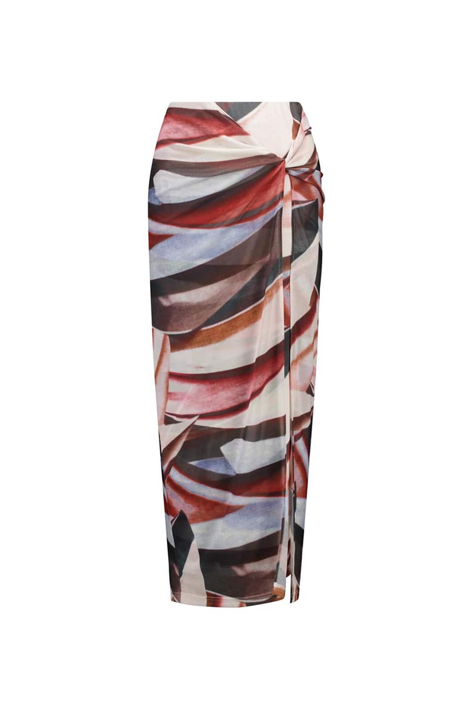 Amber Abstract Mesh Skirt