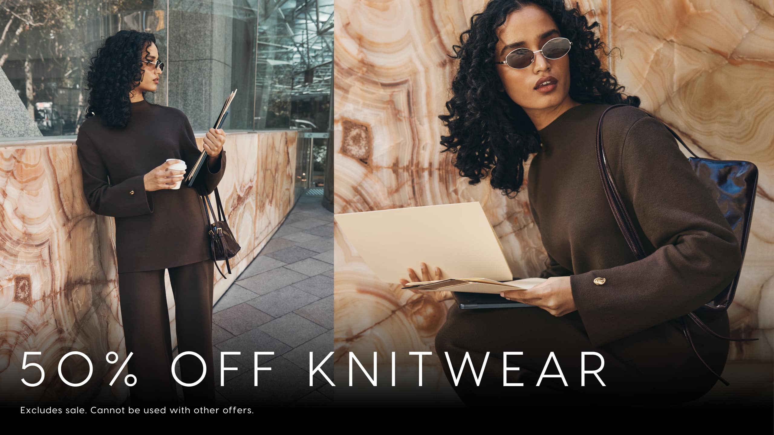 50% Off Knitwear. Excludes sale. Cannot be used with other offers.