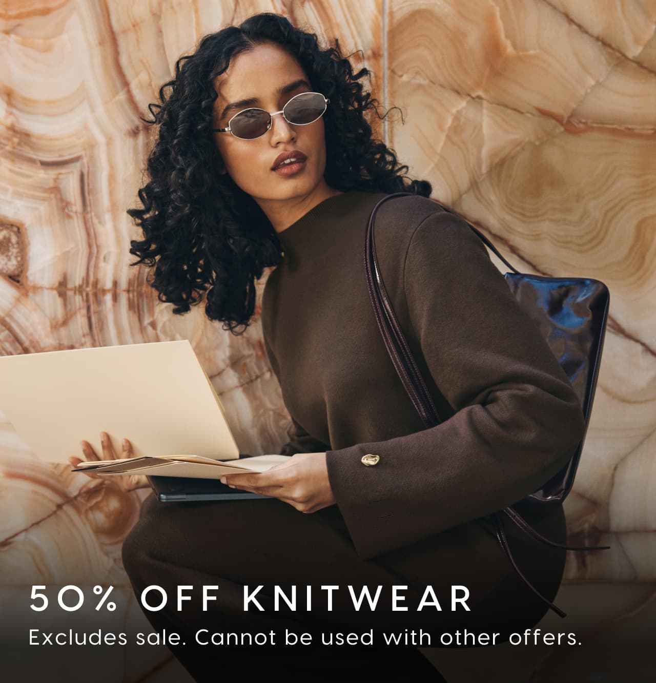 50% Off Knitwear. Excludes sale. Cannot be sued with other offers.