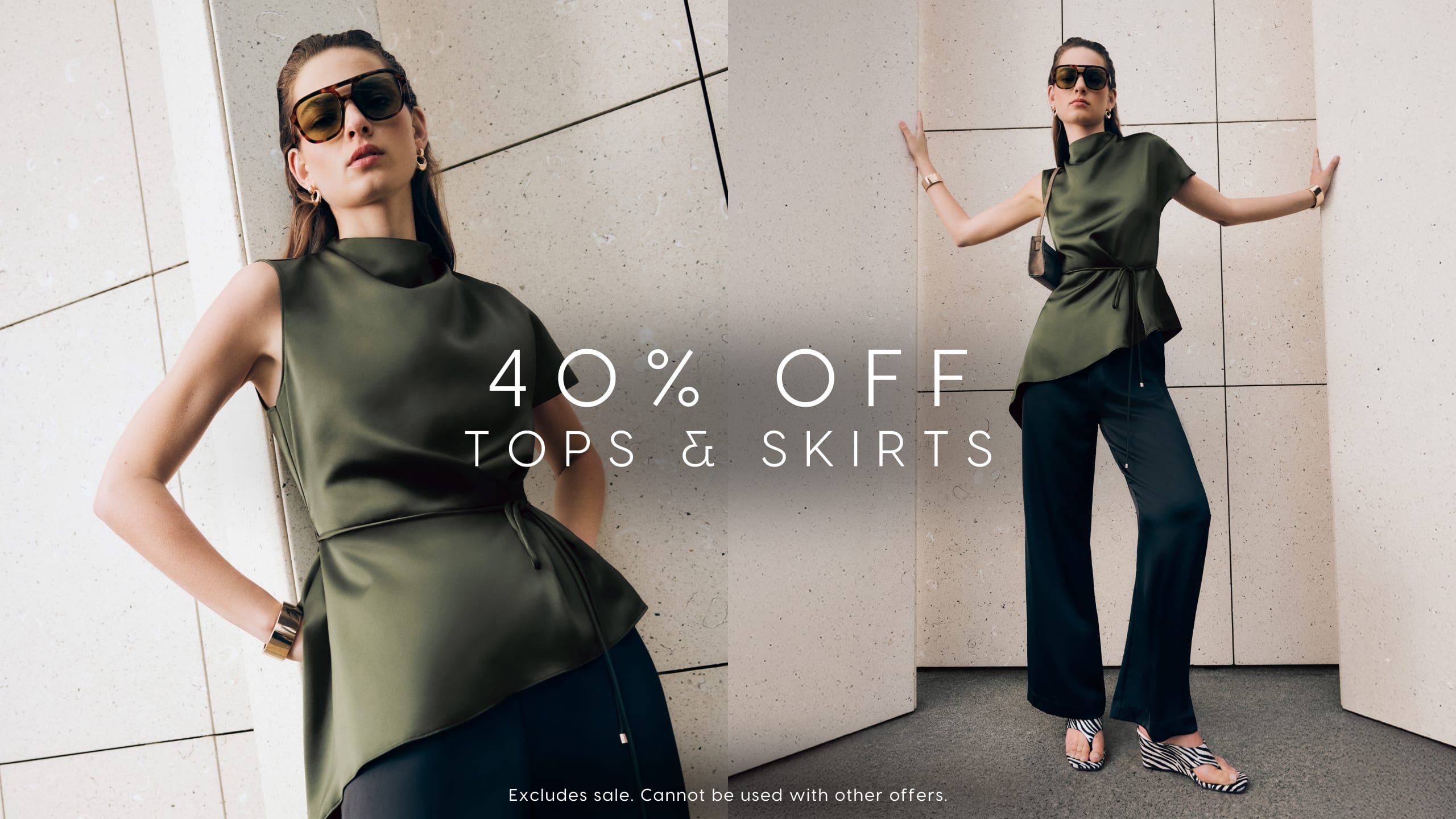 40% Off Tops & Skirts.