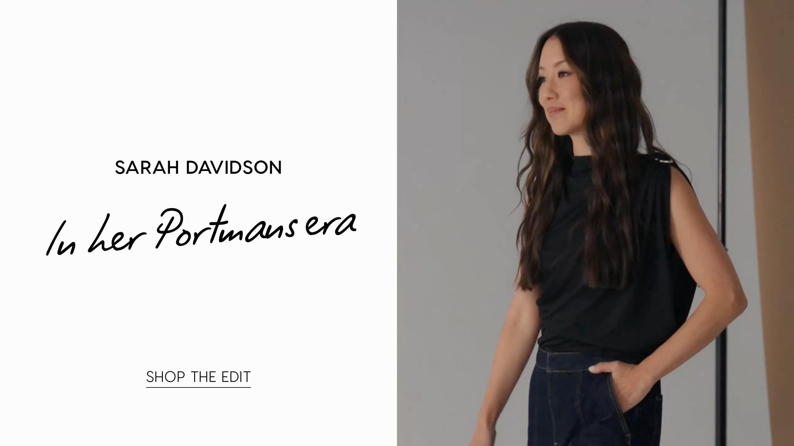 Sarah Davidson in her Portmans era. Shop The Edit