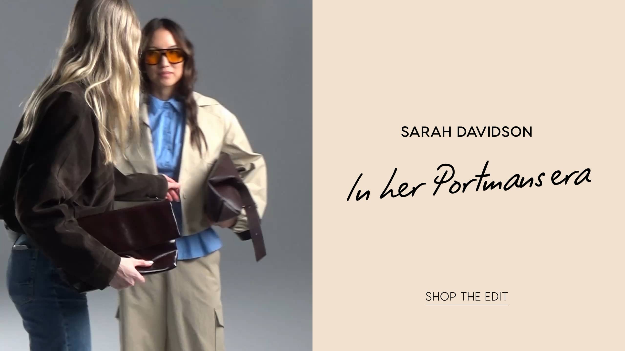 Sarah Davidson In Her Portmans Era. Shop The Edit.