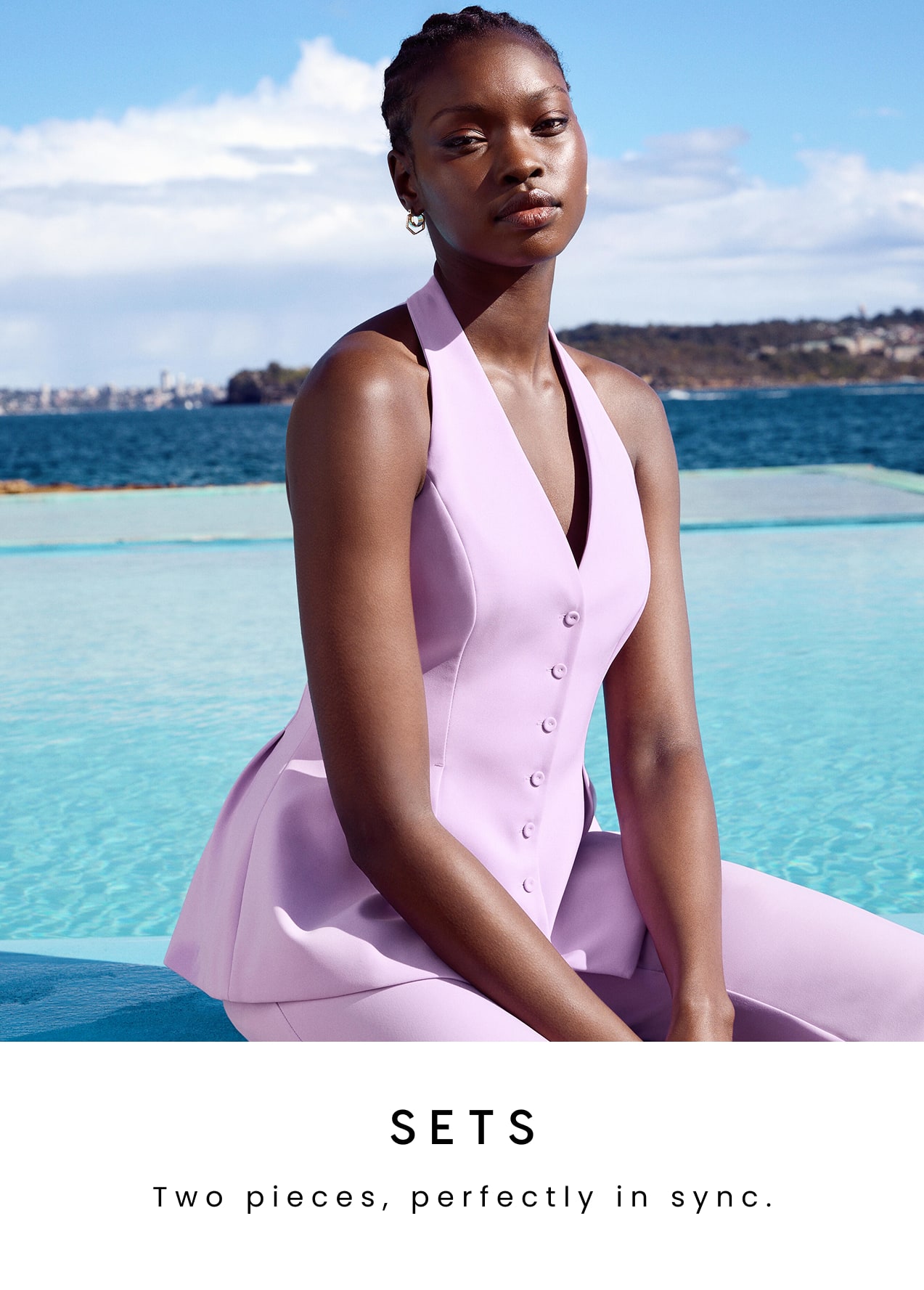 Sets. Two pieces, perfectly in sync