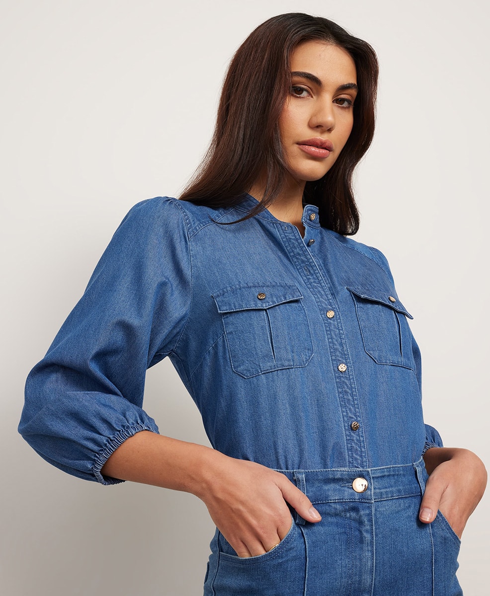 Denim Blouse