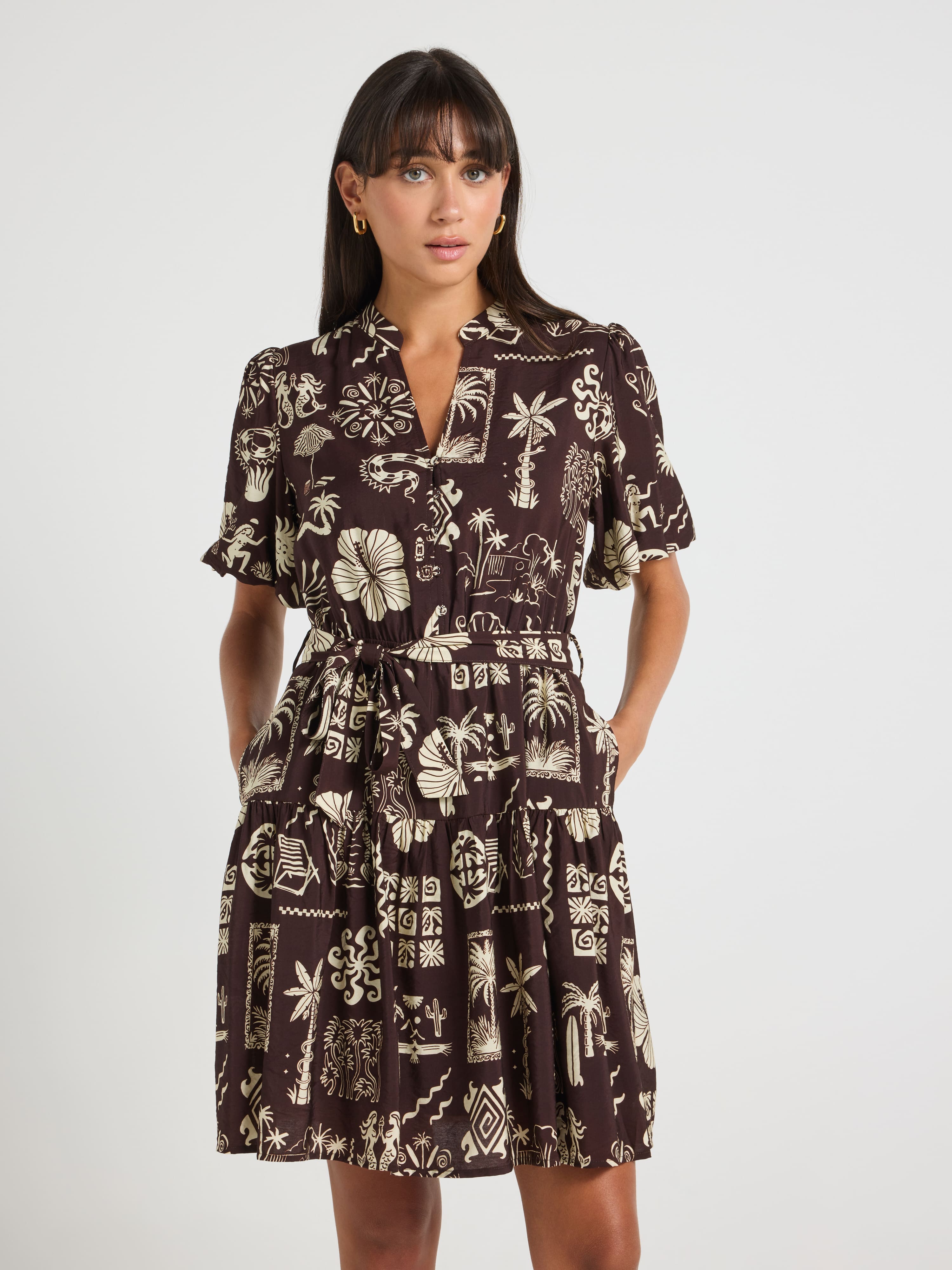 Stella Puff Sleeve Mini Dress