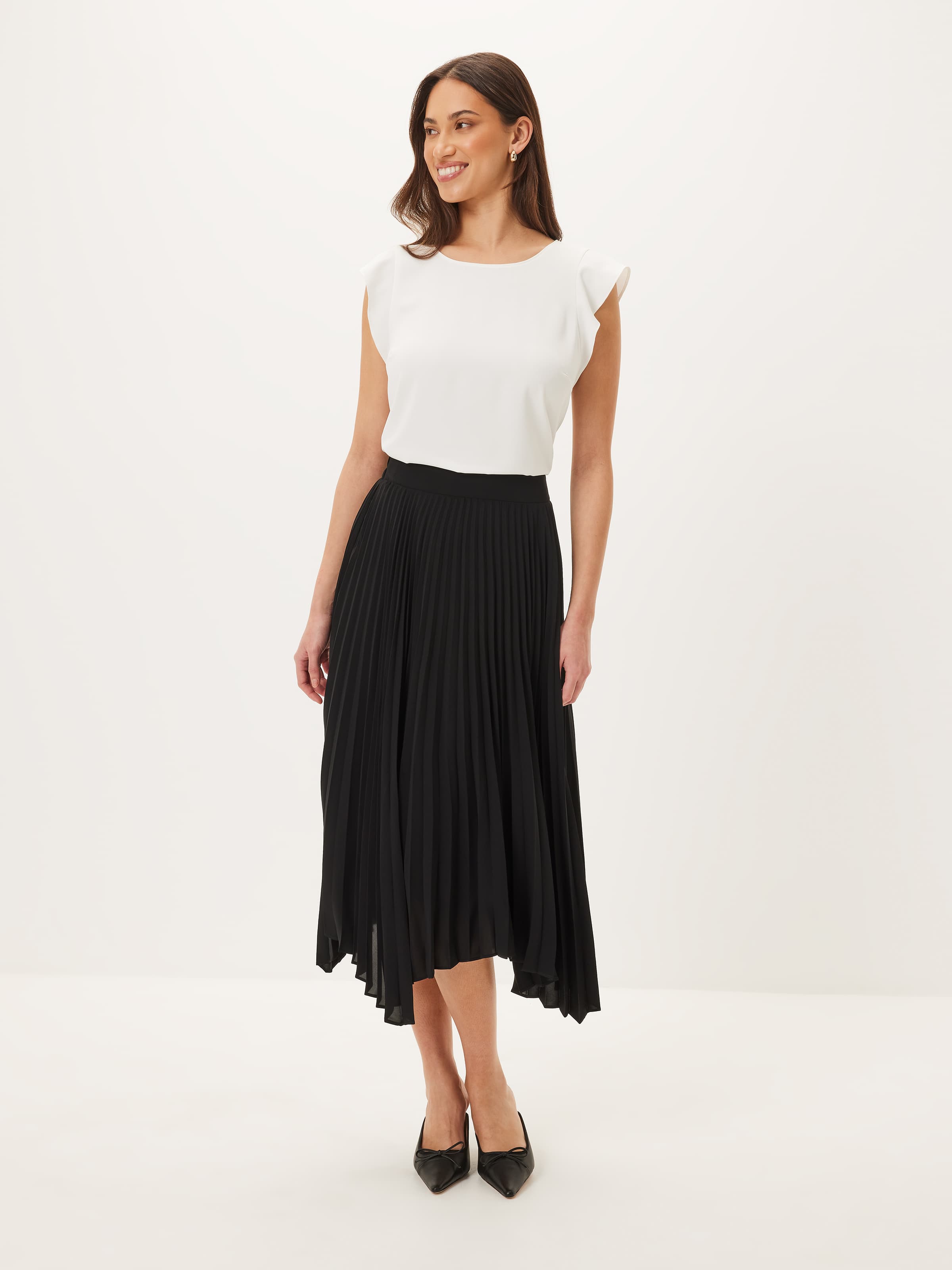 Hope Hanky Hem Pleated Skirt