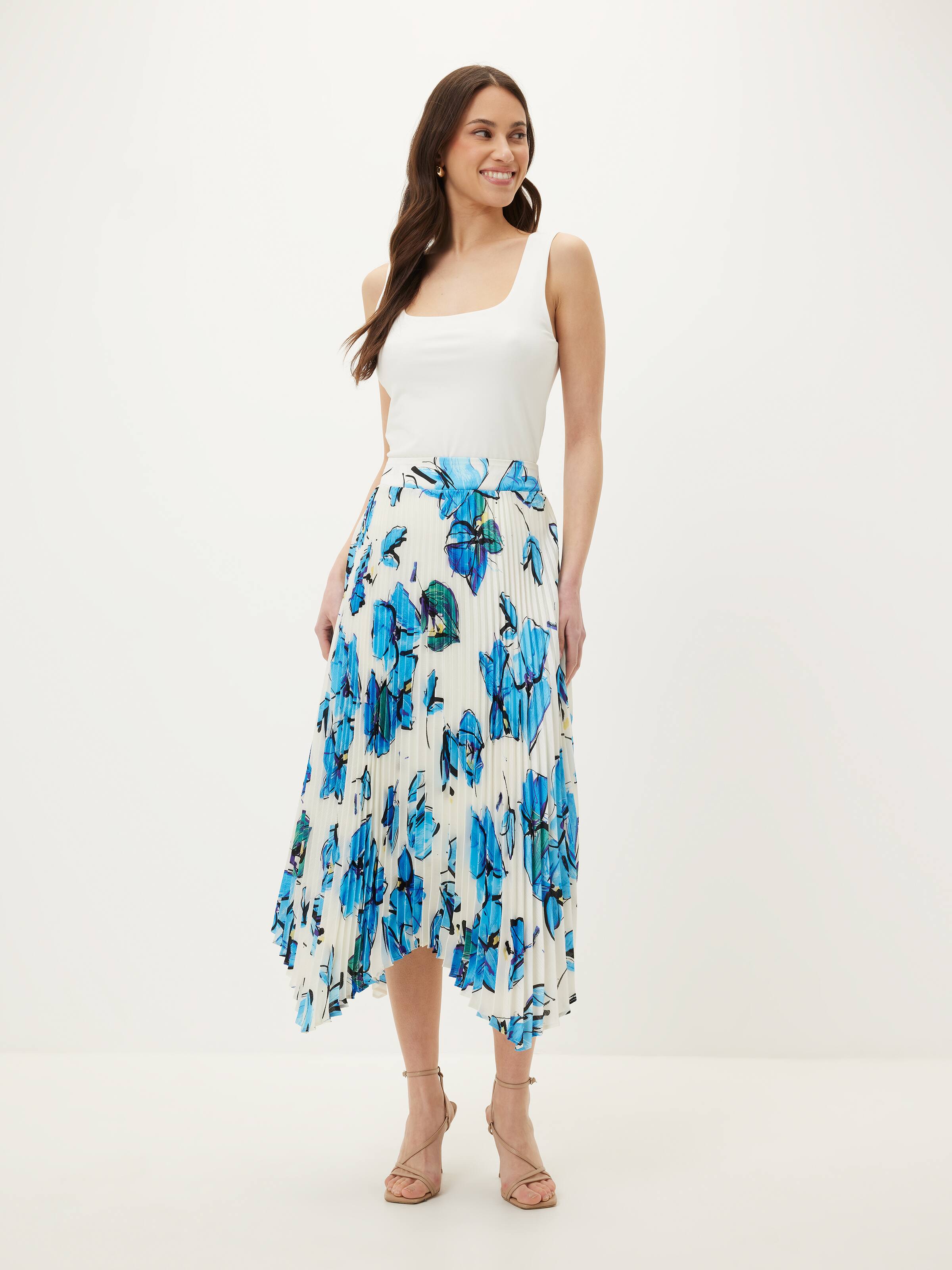 Hope Hanky Hem Pleated Skirt