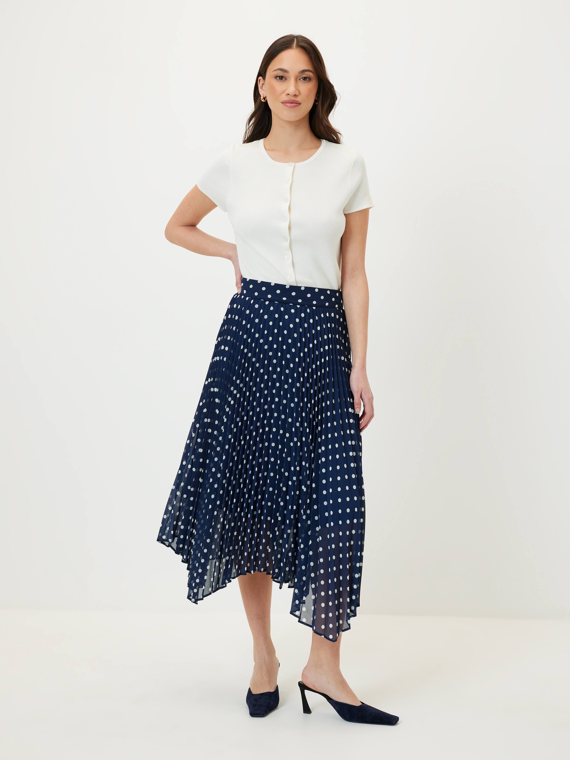 Hope Hanky Hem Pleated Skirt