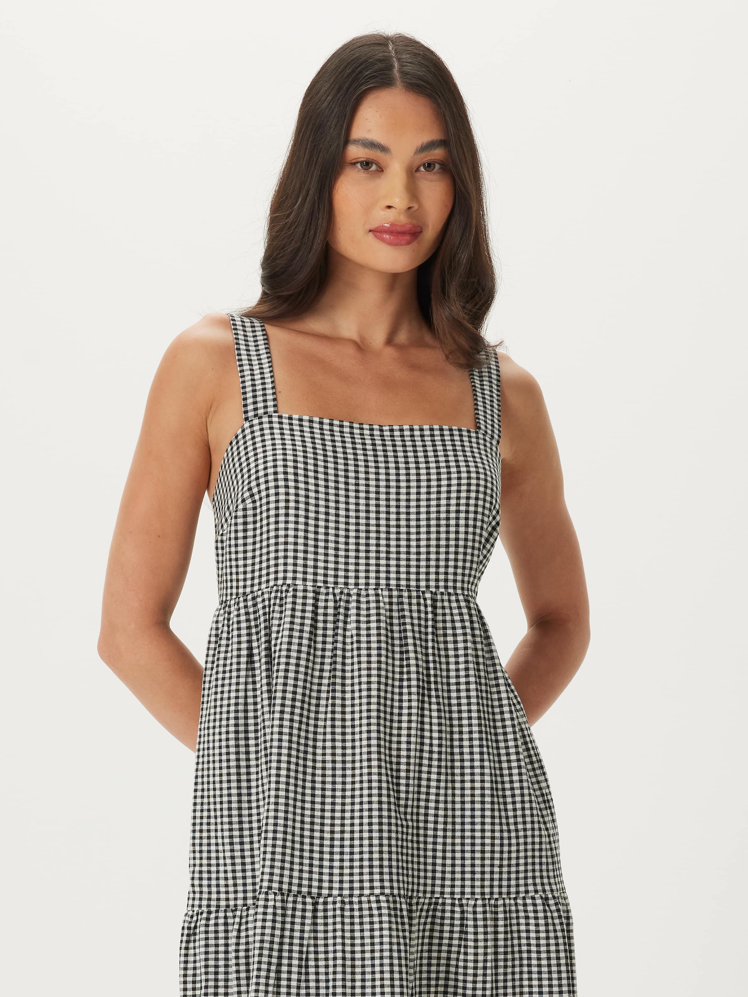 Go Get Em Gingham Midi Dress