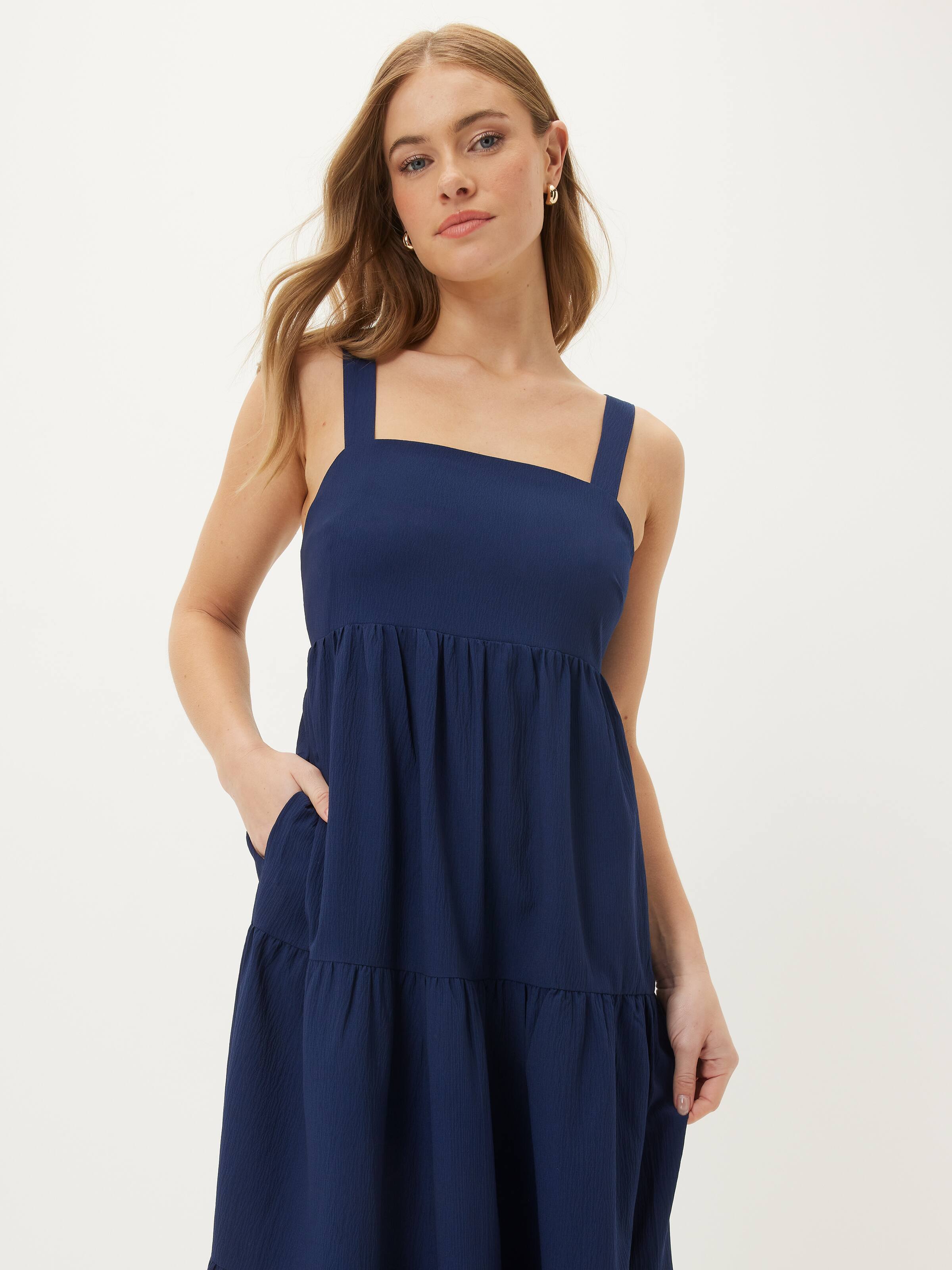 Madison Tiered Strappy Midi Dress