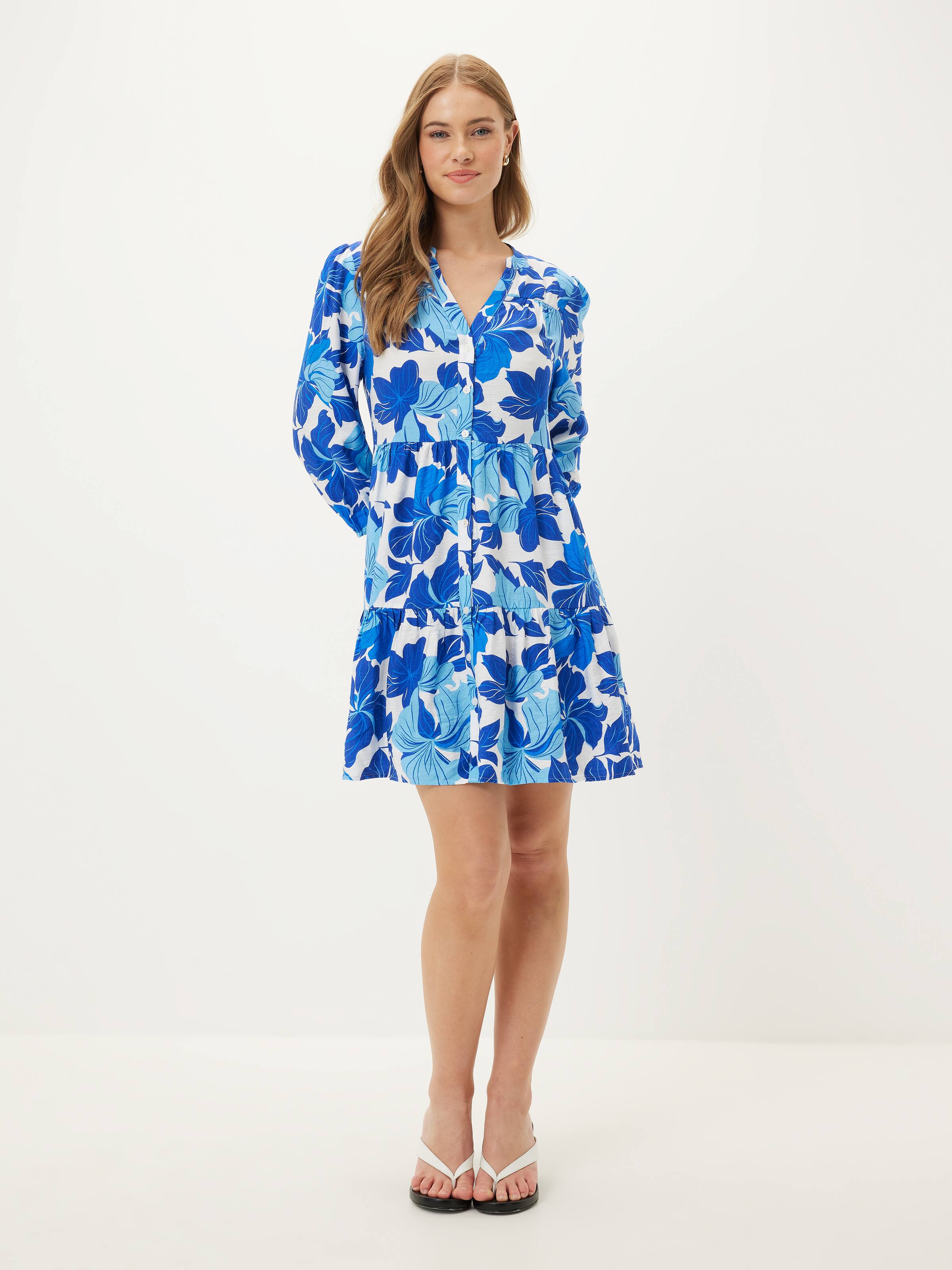 Ellie Tiered Shirt Dress