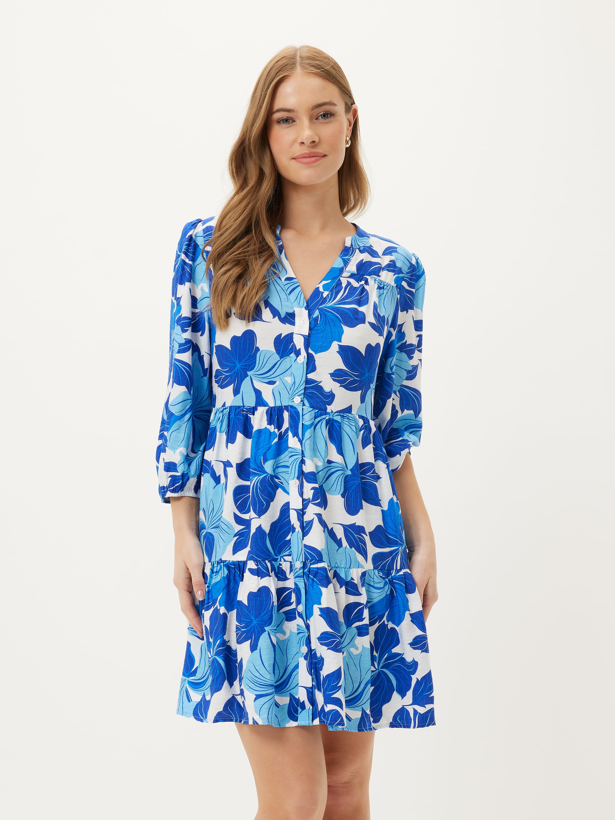 Ellie Tiered Shirt Dress