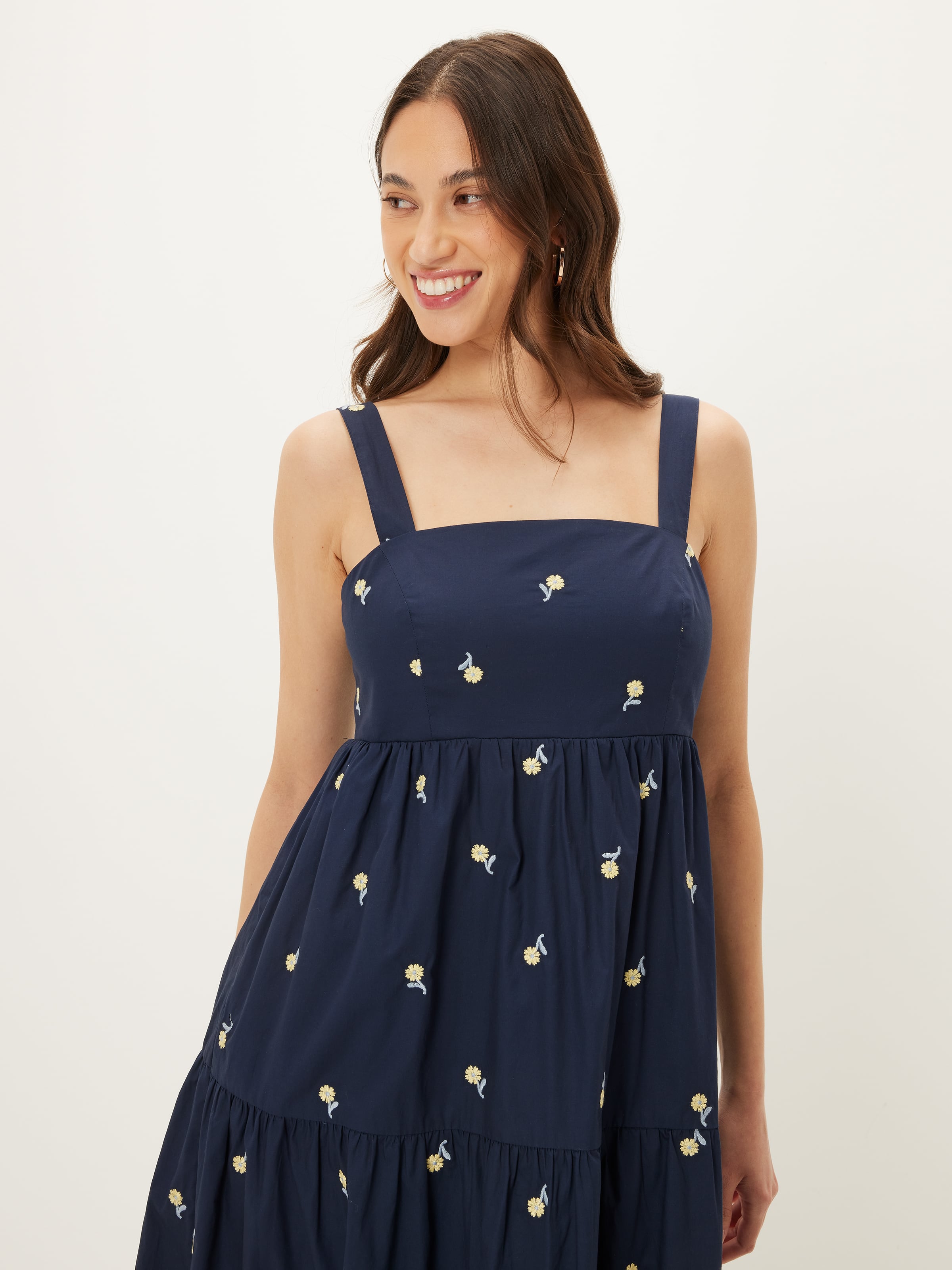 Madison Tiered Strappy Midi Dress
