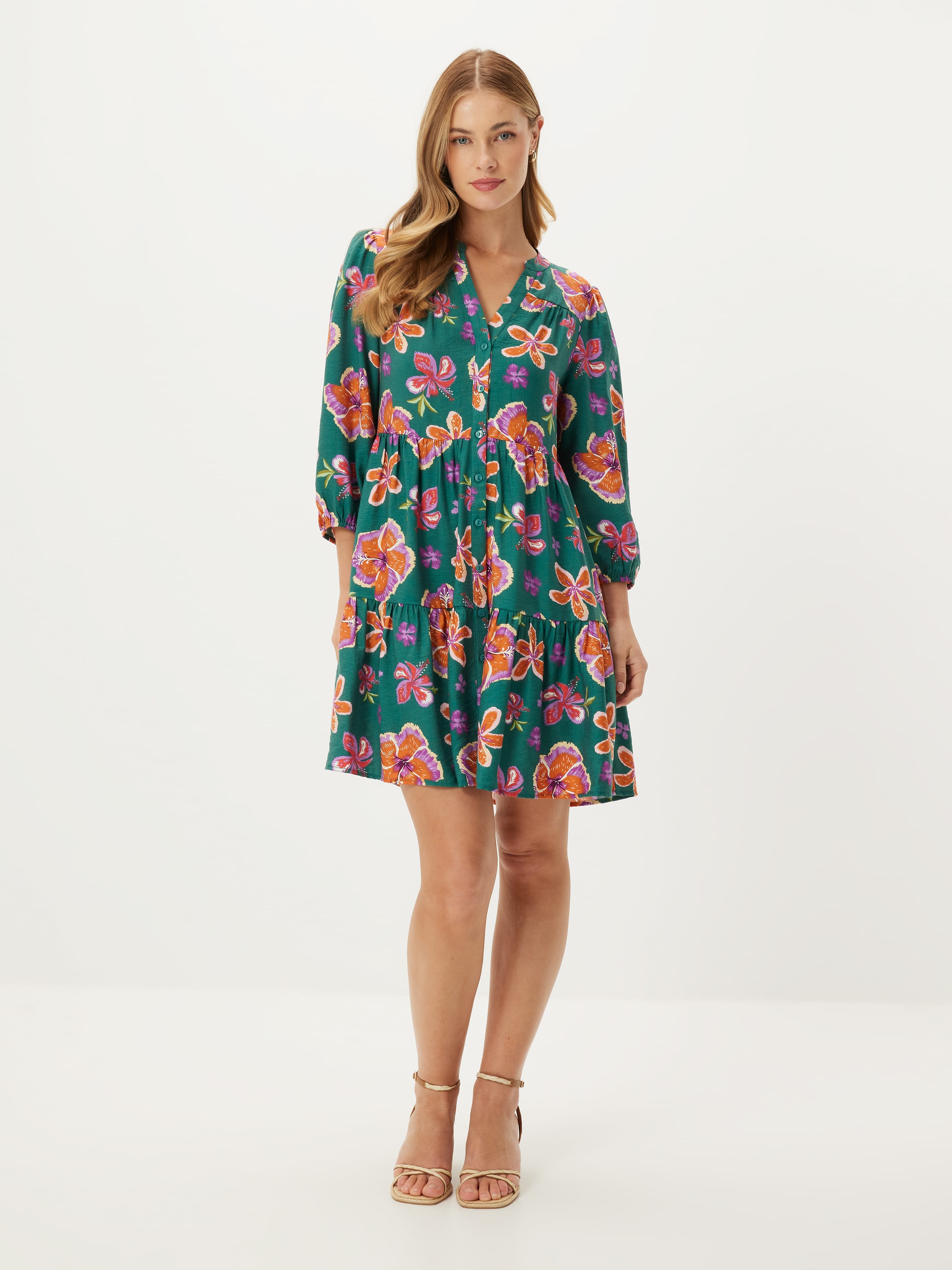 Ellie Tiered Shirt Dress