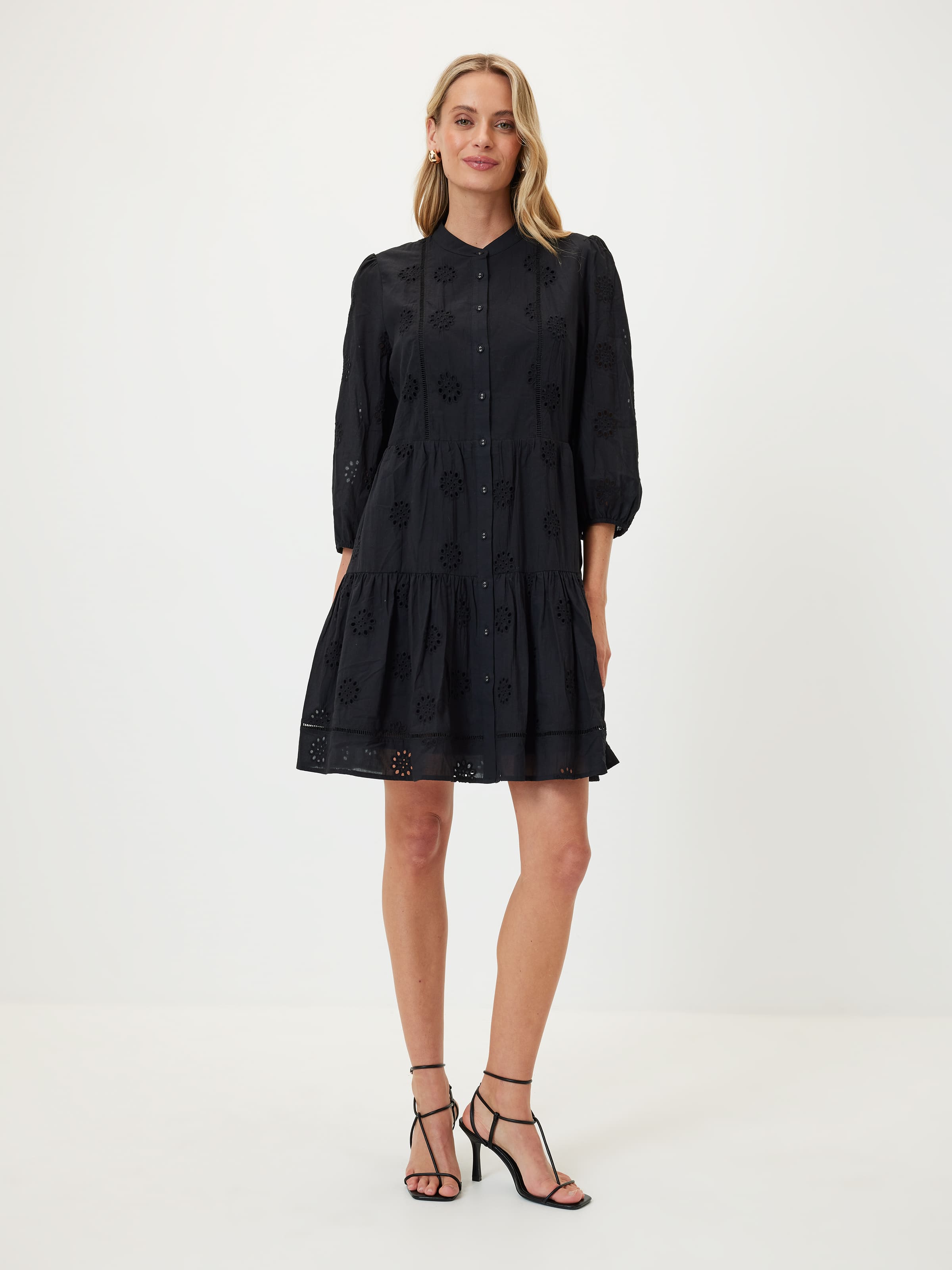 Eden Embroidered Shirt Dress