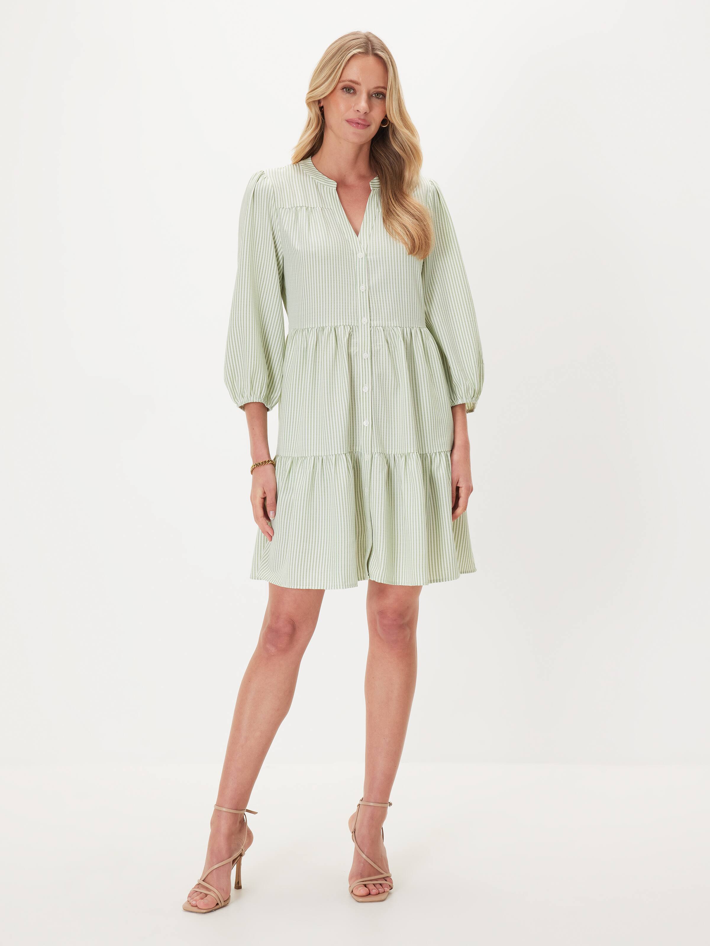 Ellie Tiered Shirt Dress