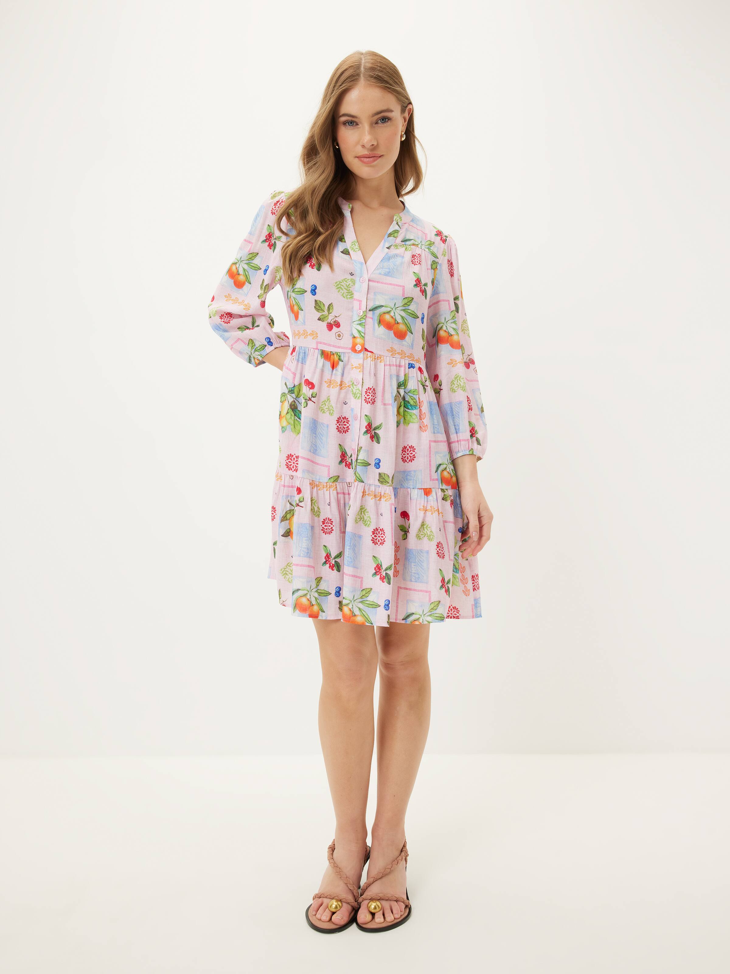 Ellie Tiered Shirt Dress