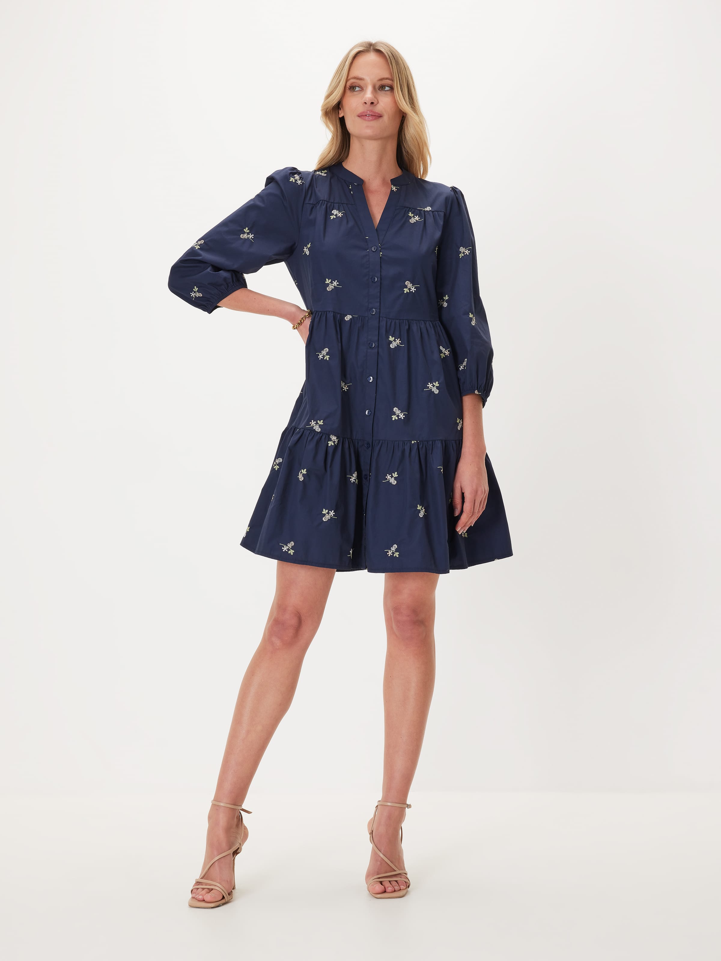 Ellie Tiered Shirt Dress