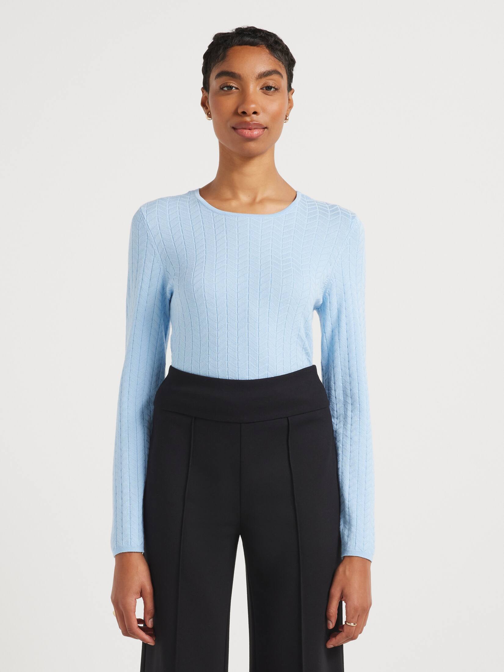 Helen Texture Long Sleeve Knit