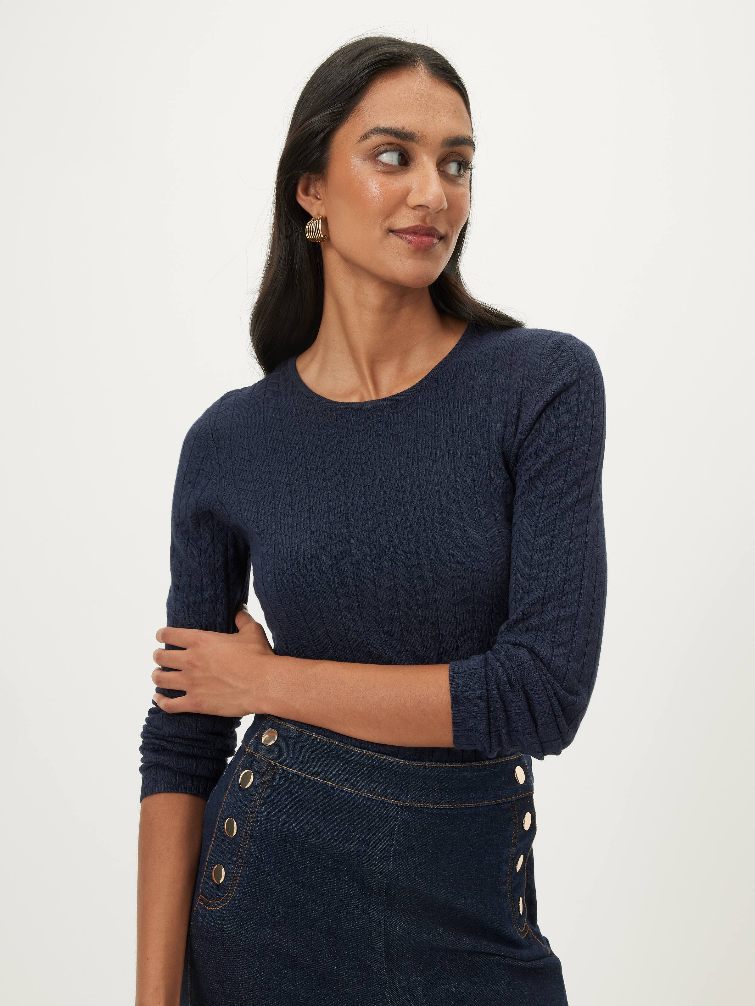 Helen Texture Long Sleeve Knit
