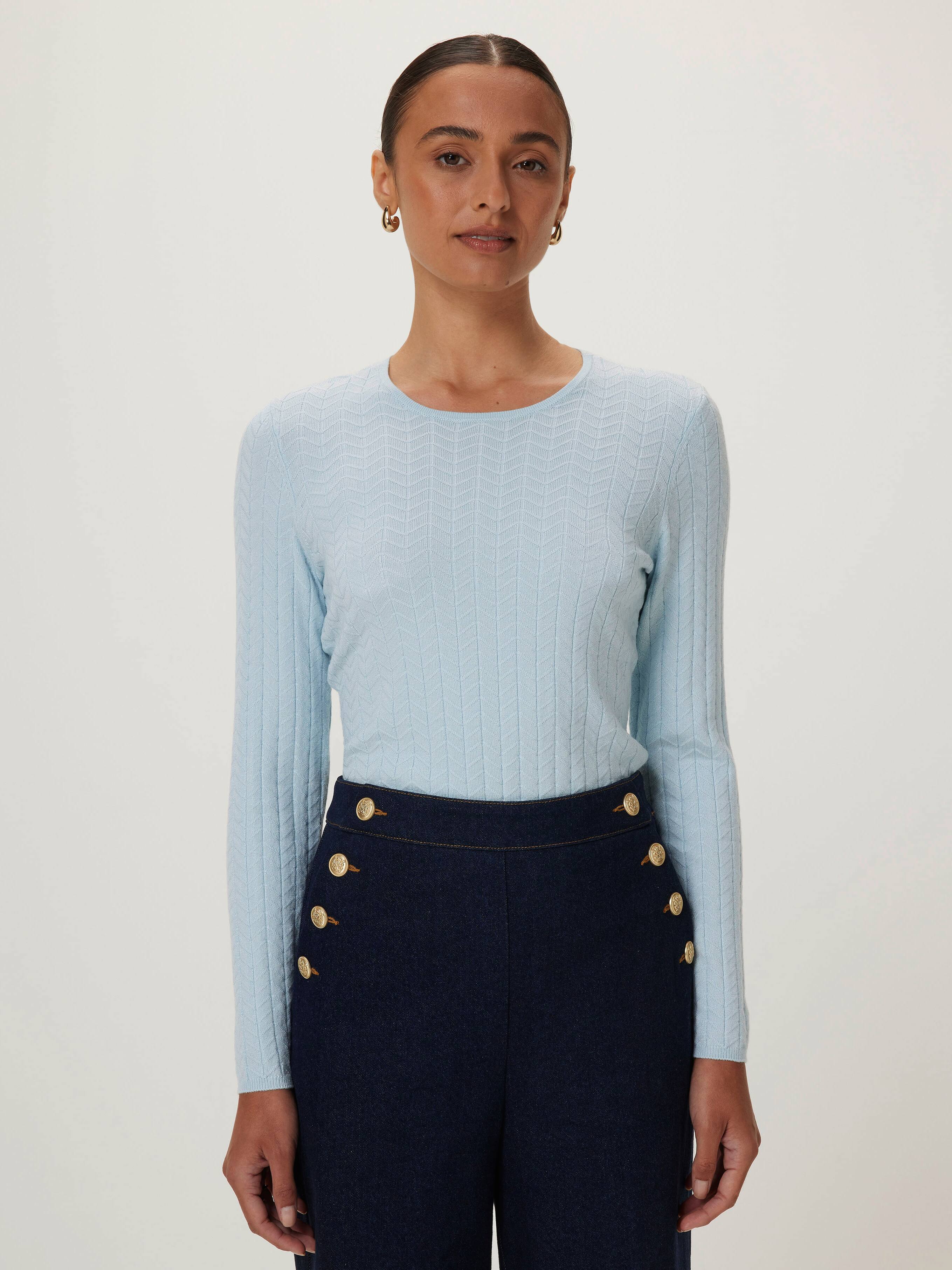 Helen Texture Long Sleeve Knit