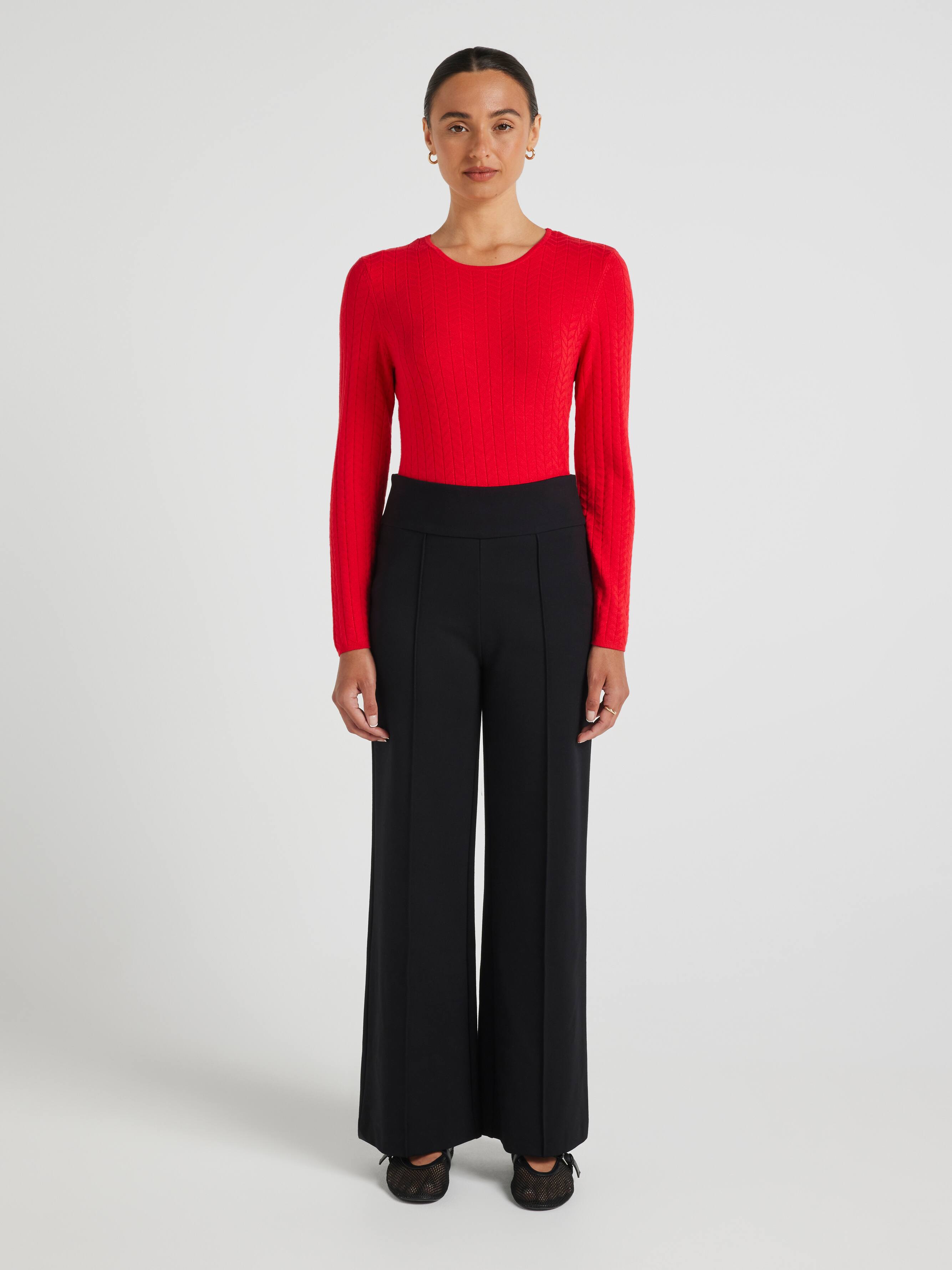 Helen Texture Long Sleeve Knit