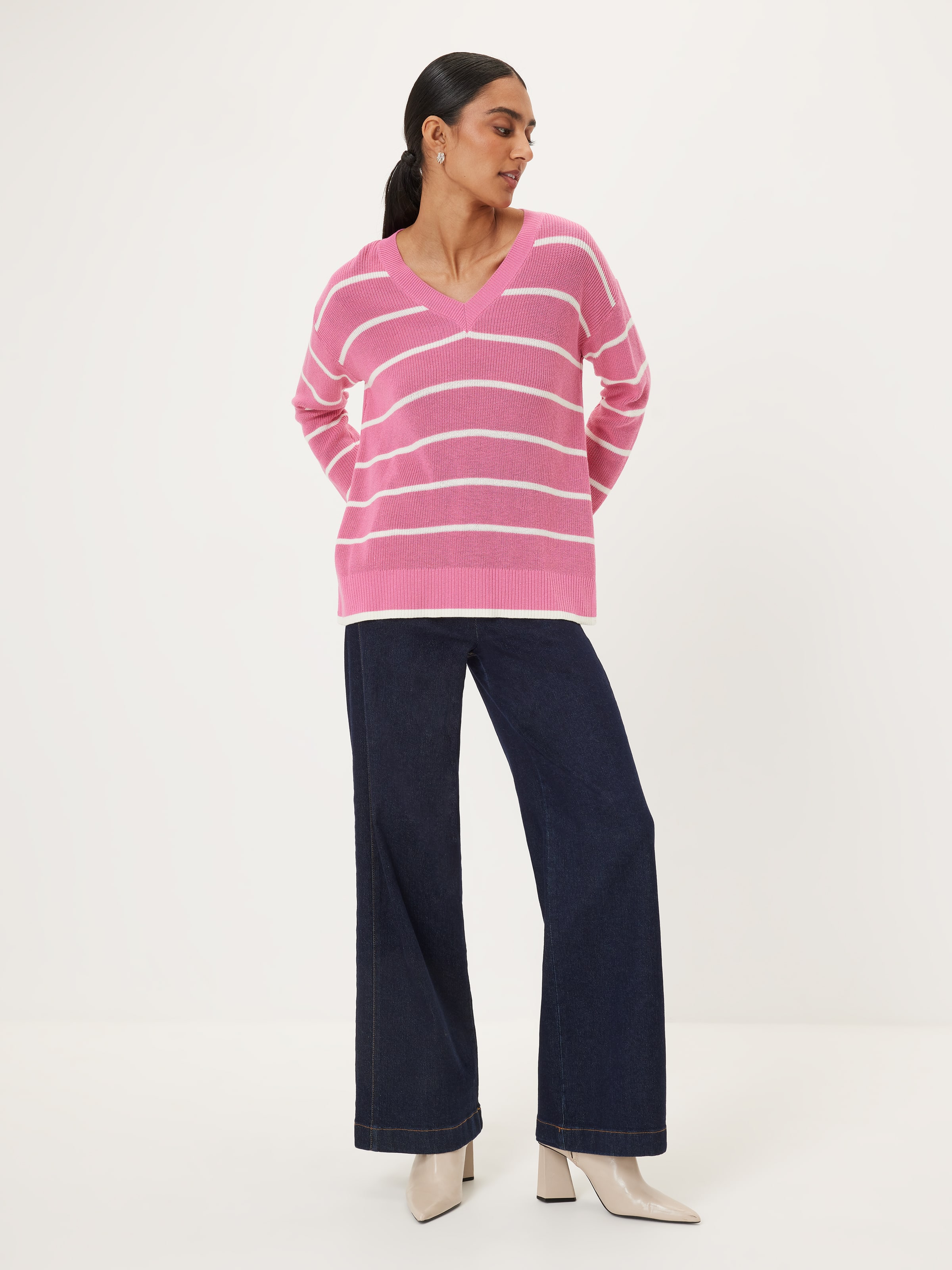 Layla Longline V Neck Knit