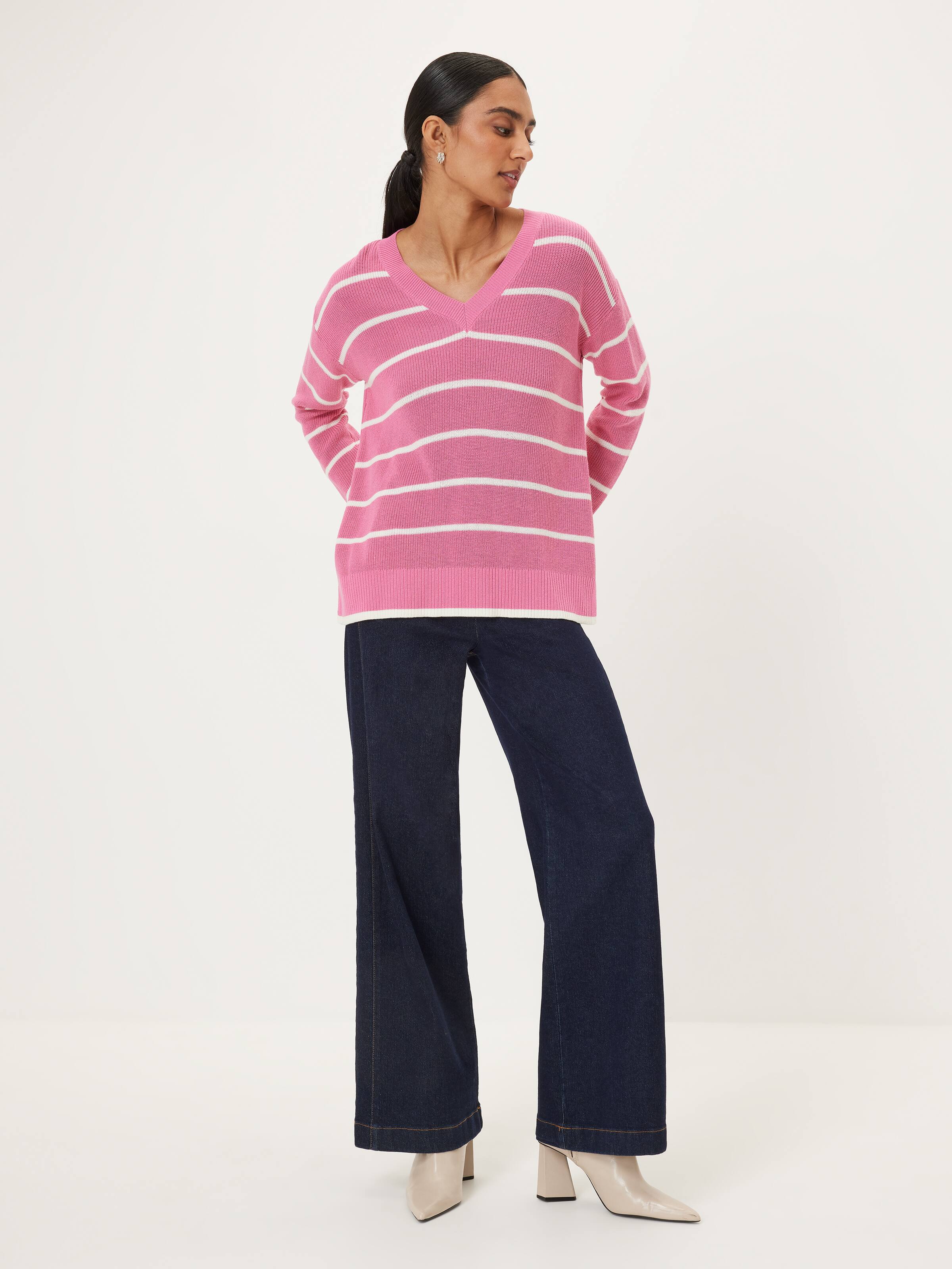 Layla Longline V Neck Knit