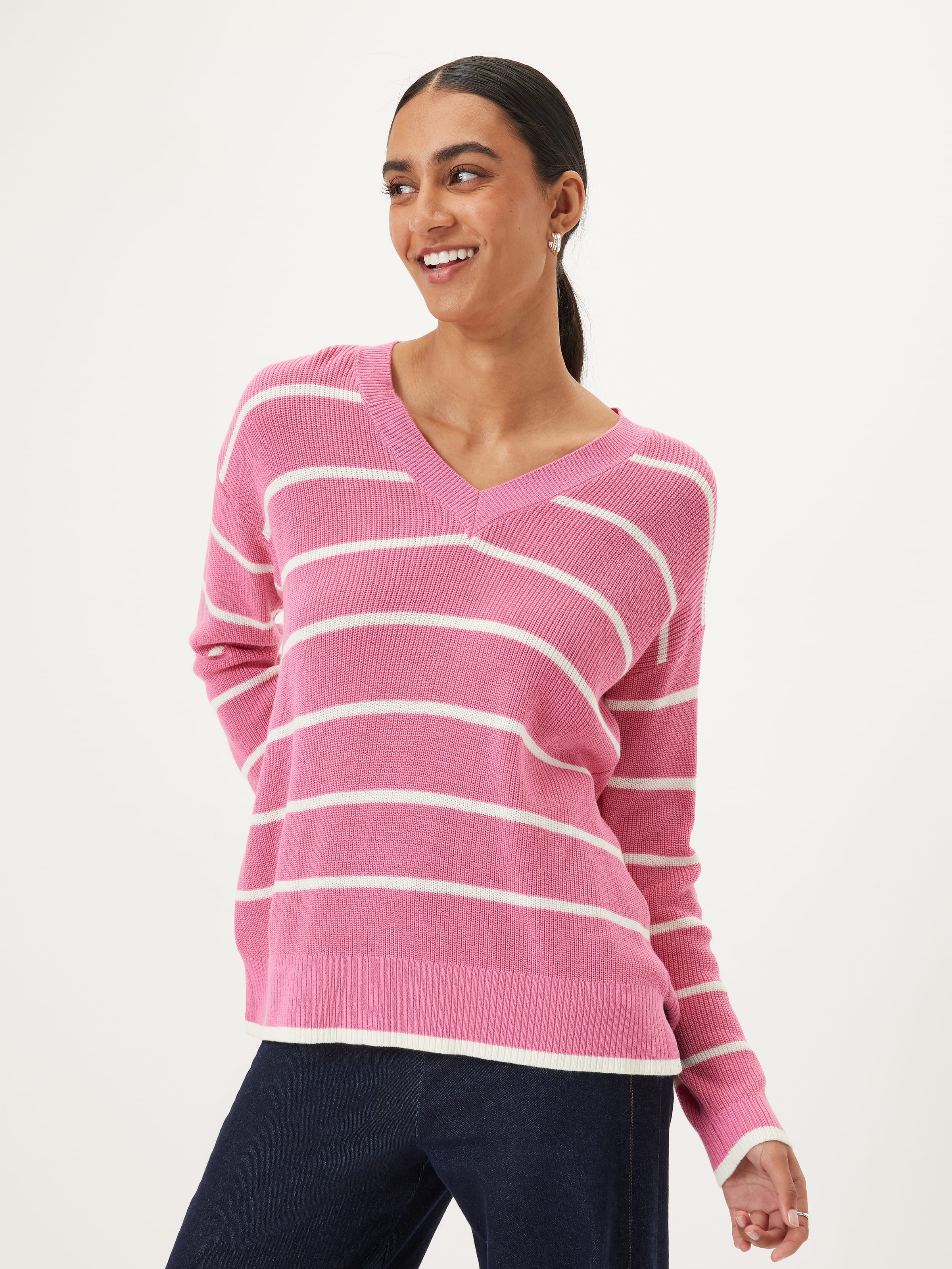 Layla Longline V Neck Knit