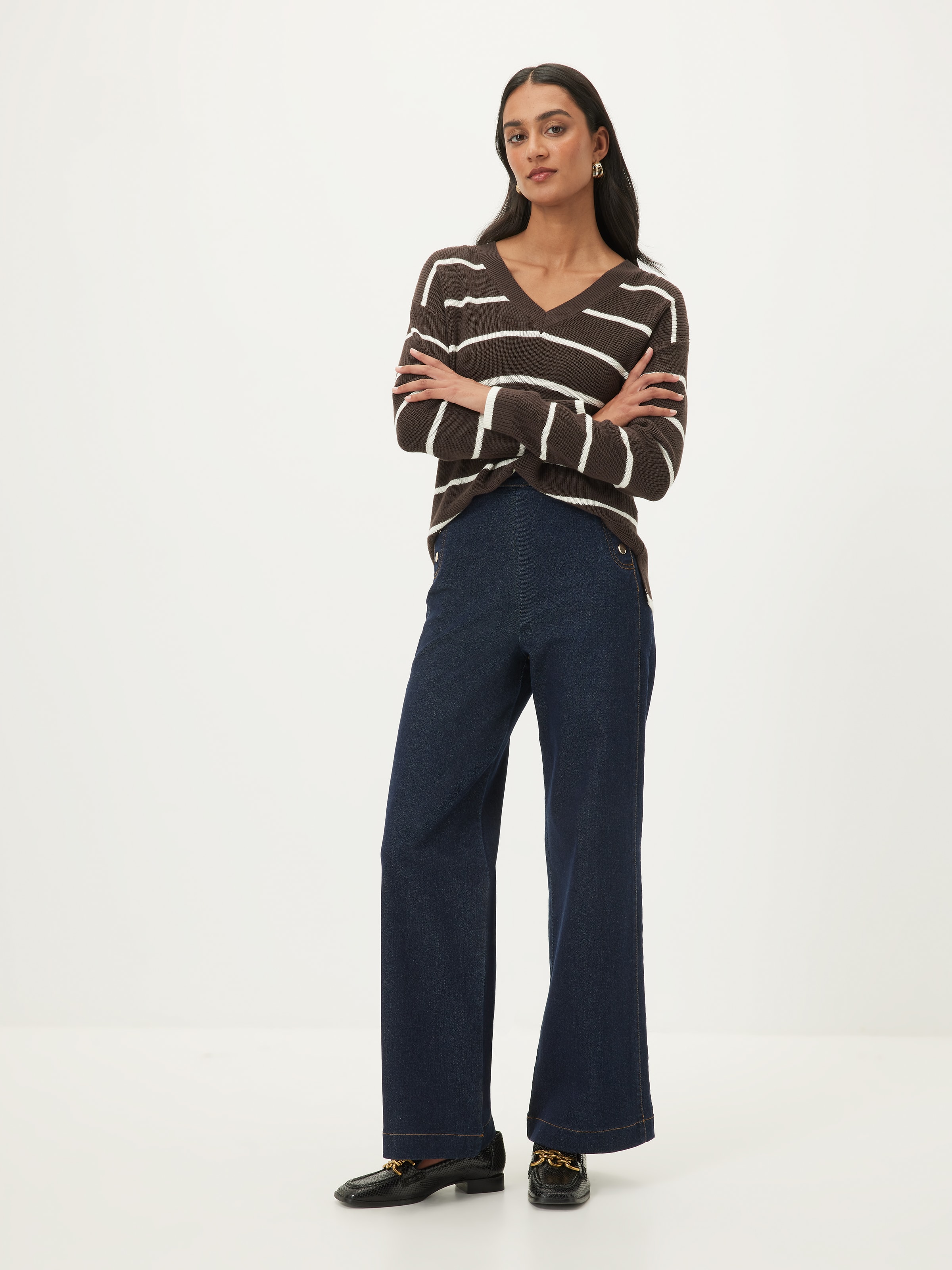 Layla Longline V Neck Knit