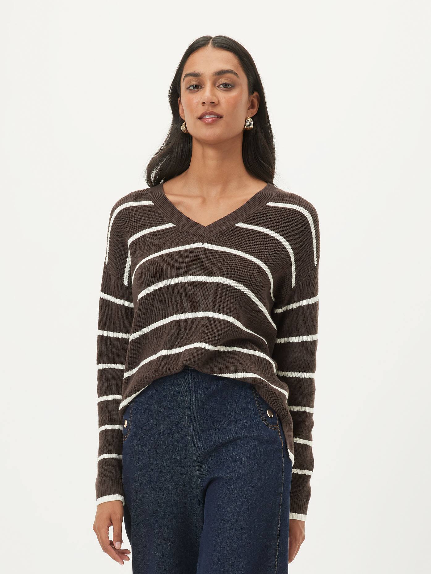 Layla Longline V Neck Knit