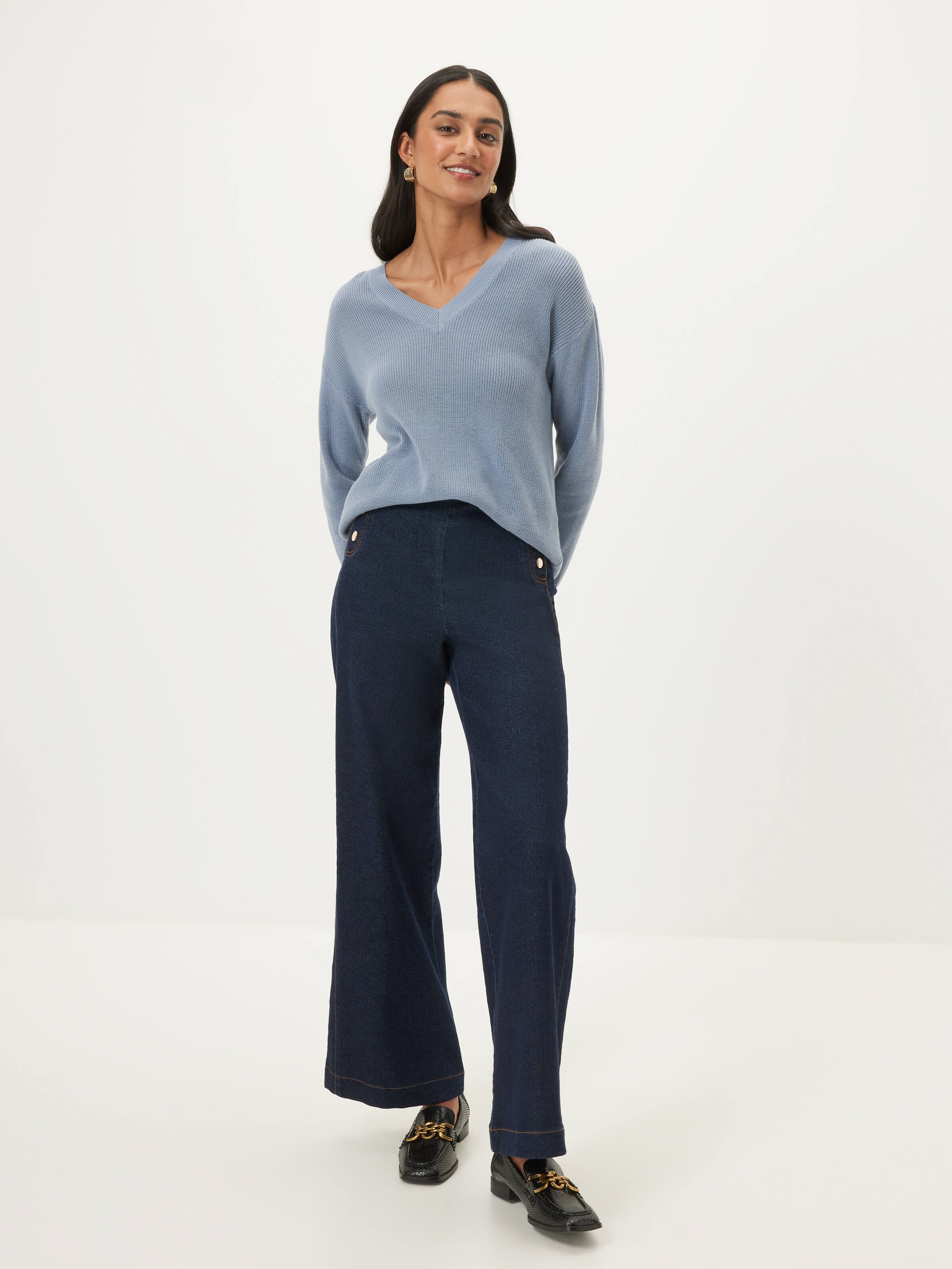 Layla Longline V Neck Knit