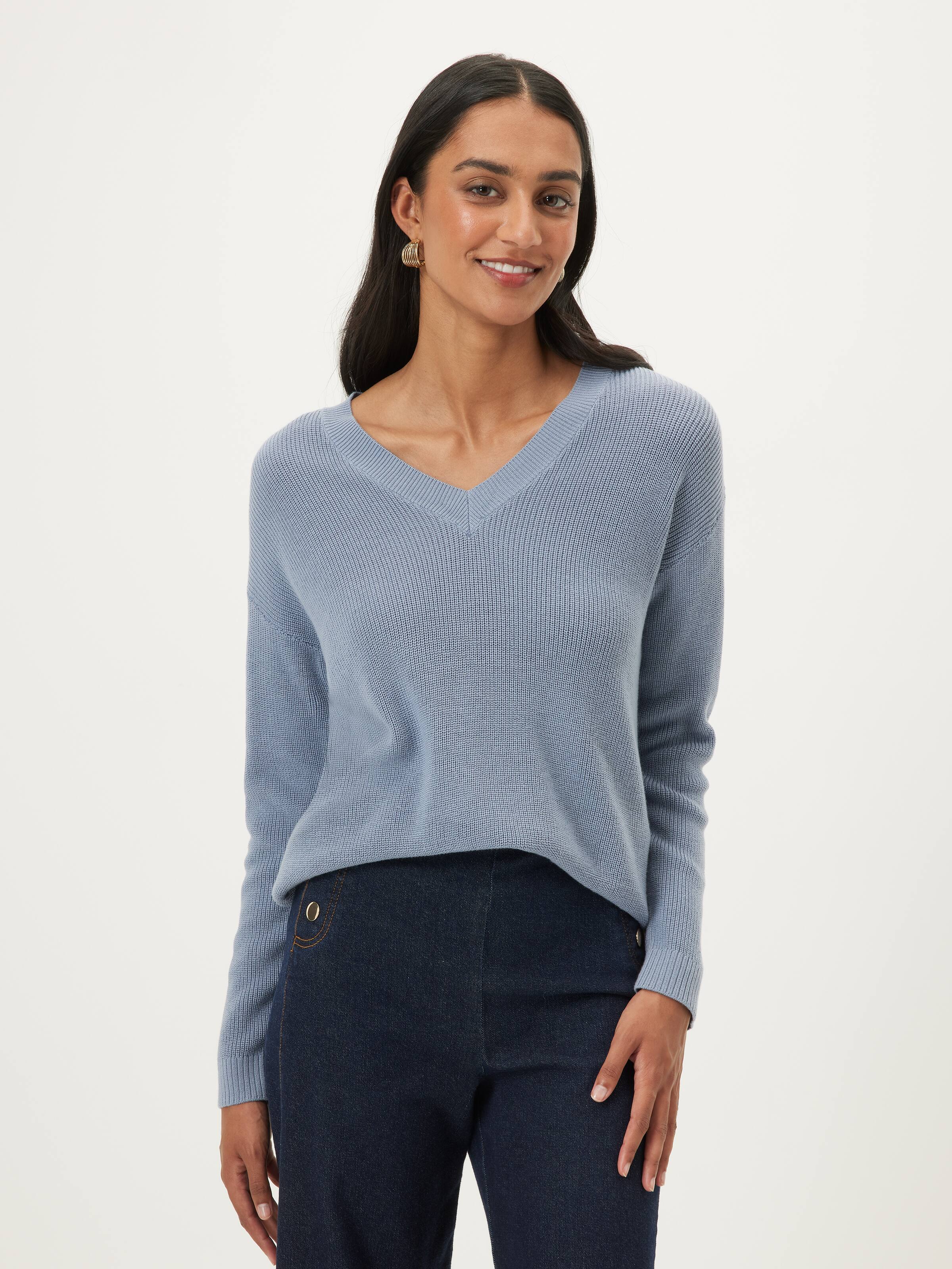 Layla Longline V Neck Knit