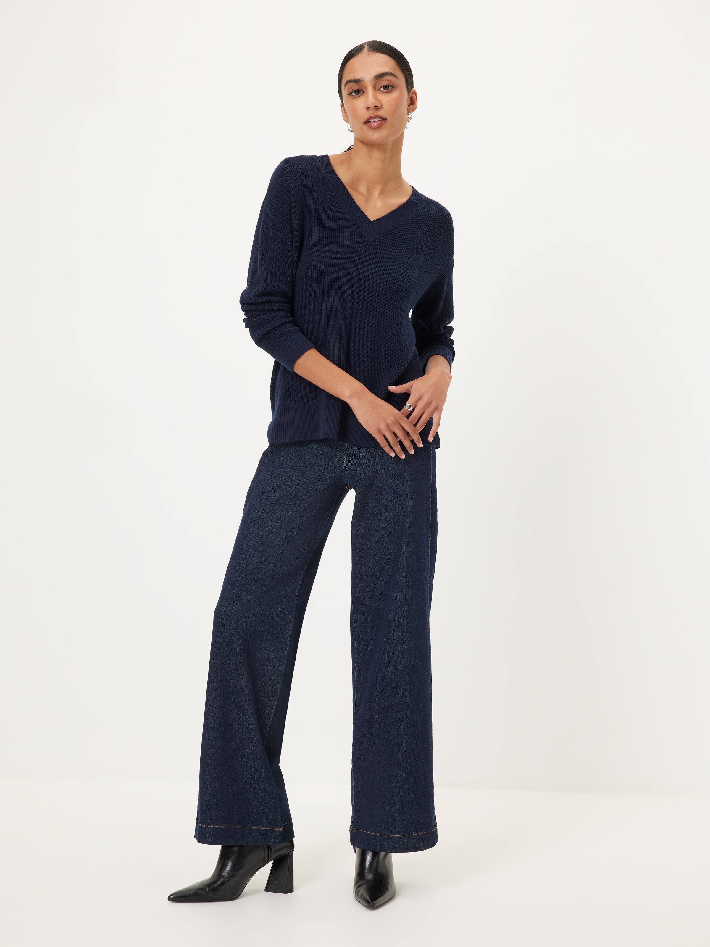 Layla Longline V Neck Knit