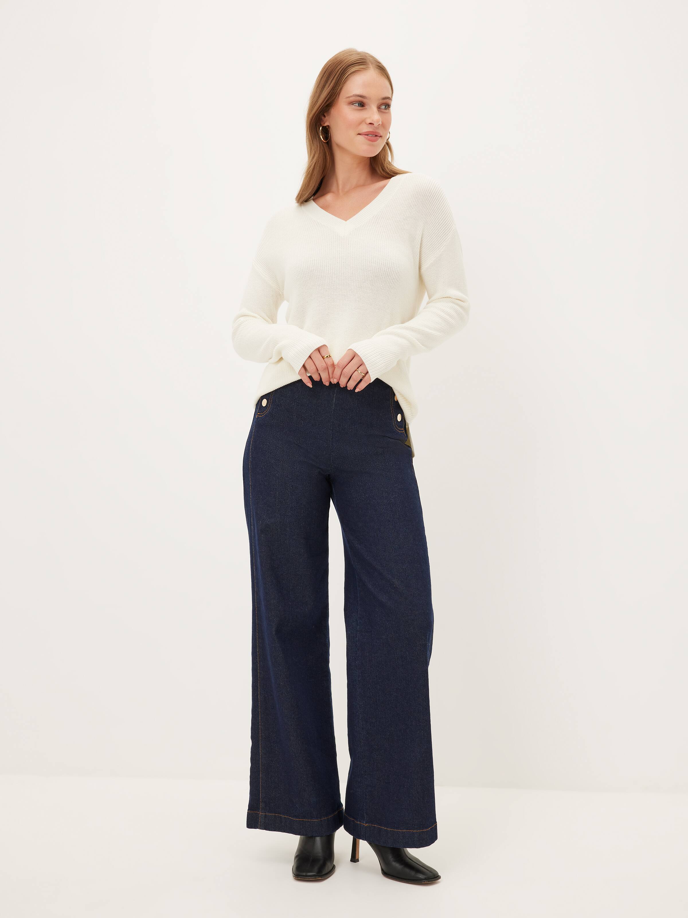 Layla Longline V Neck Knit