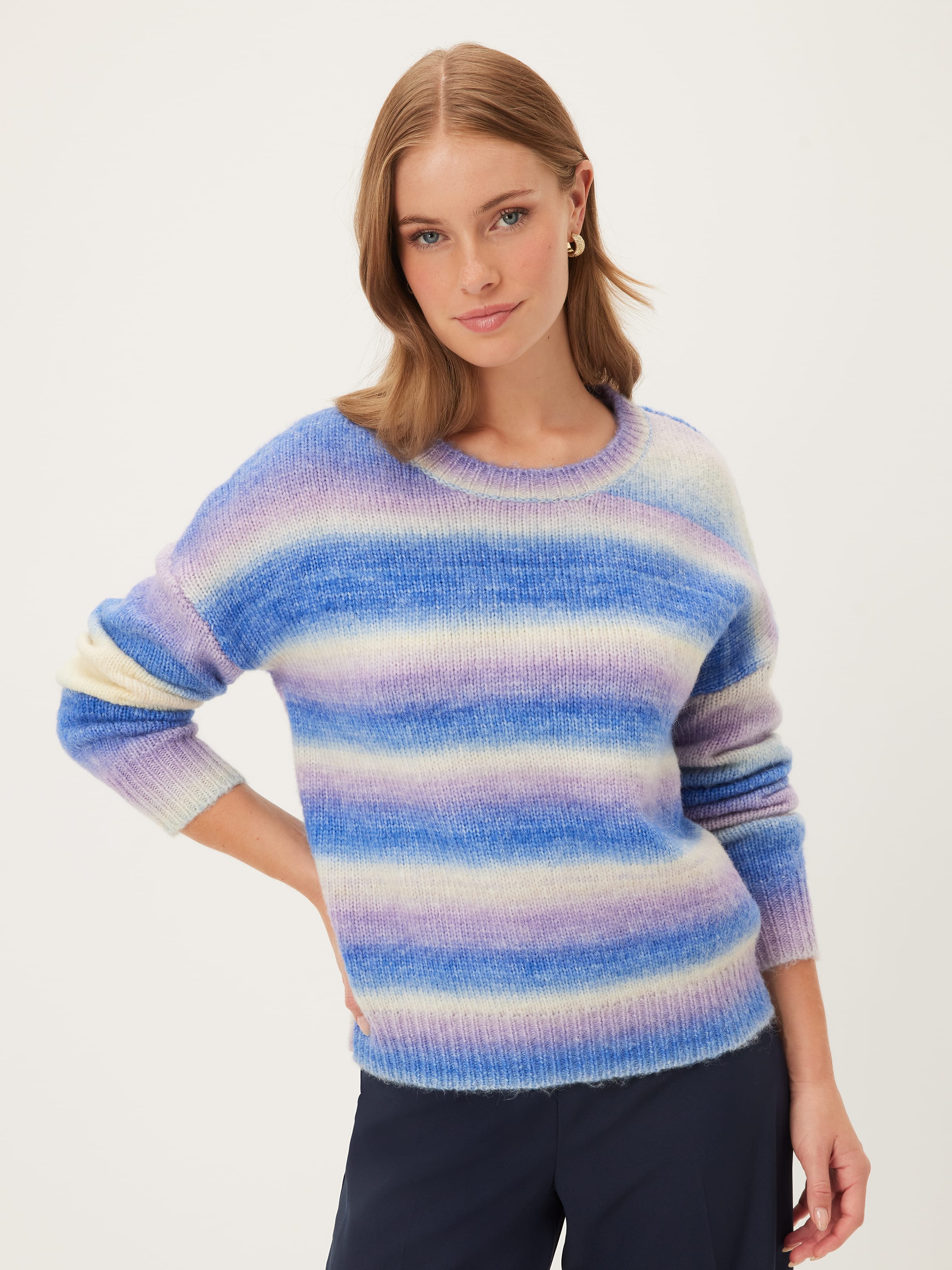 Ombre Stripe Knit Jumper
