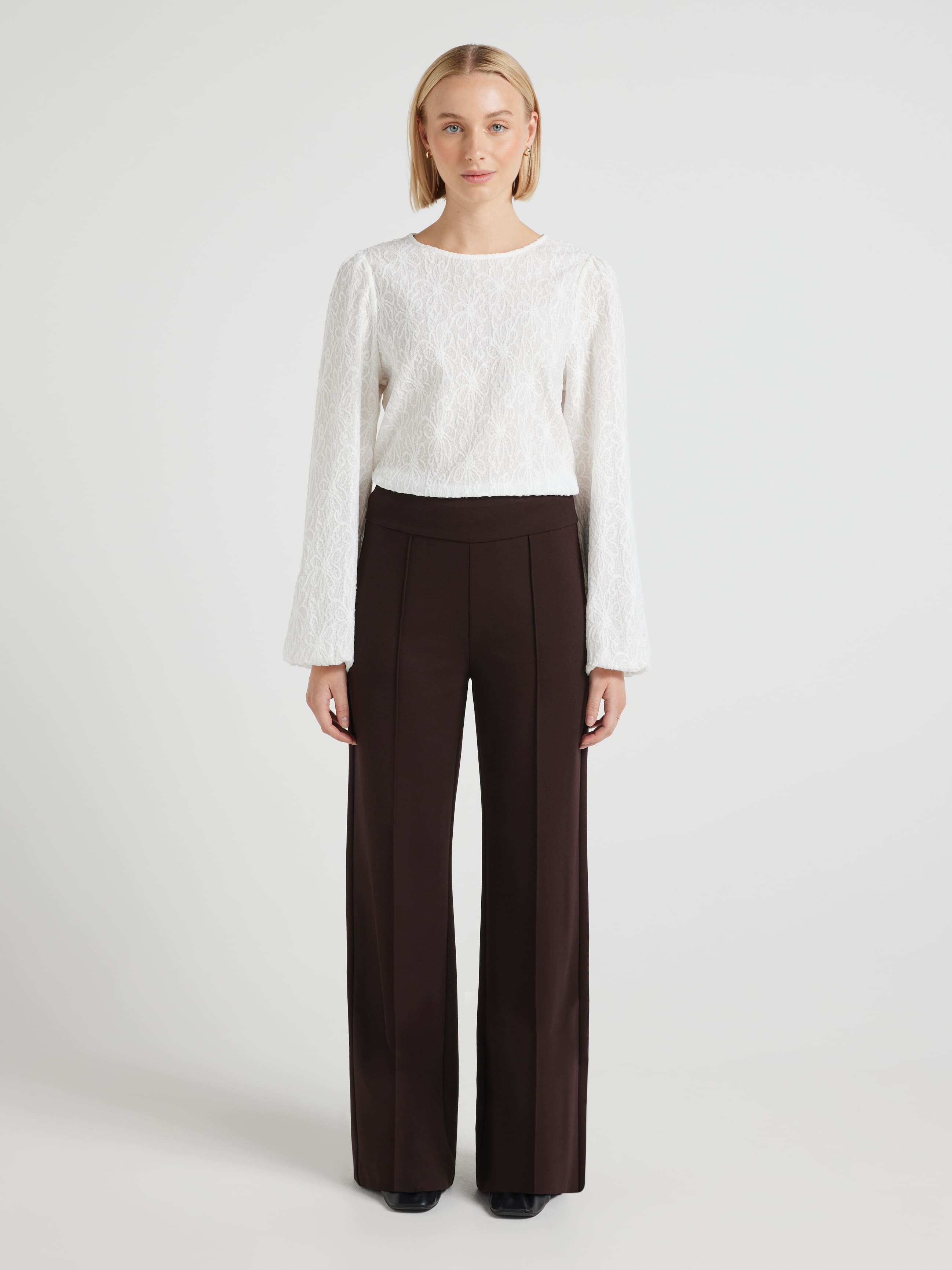 Long Sleeve Eva Textured Tee