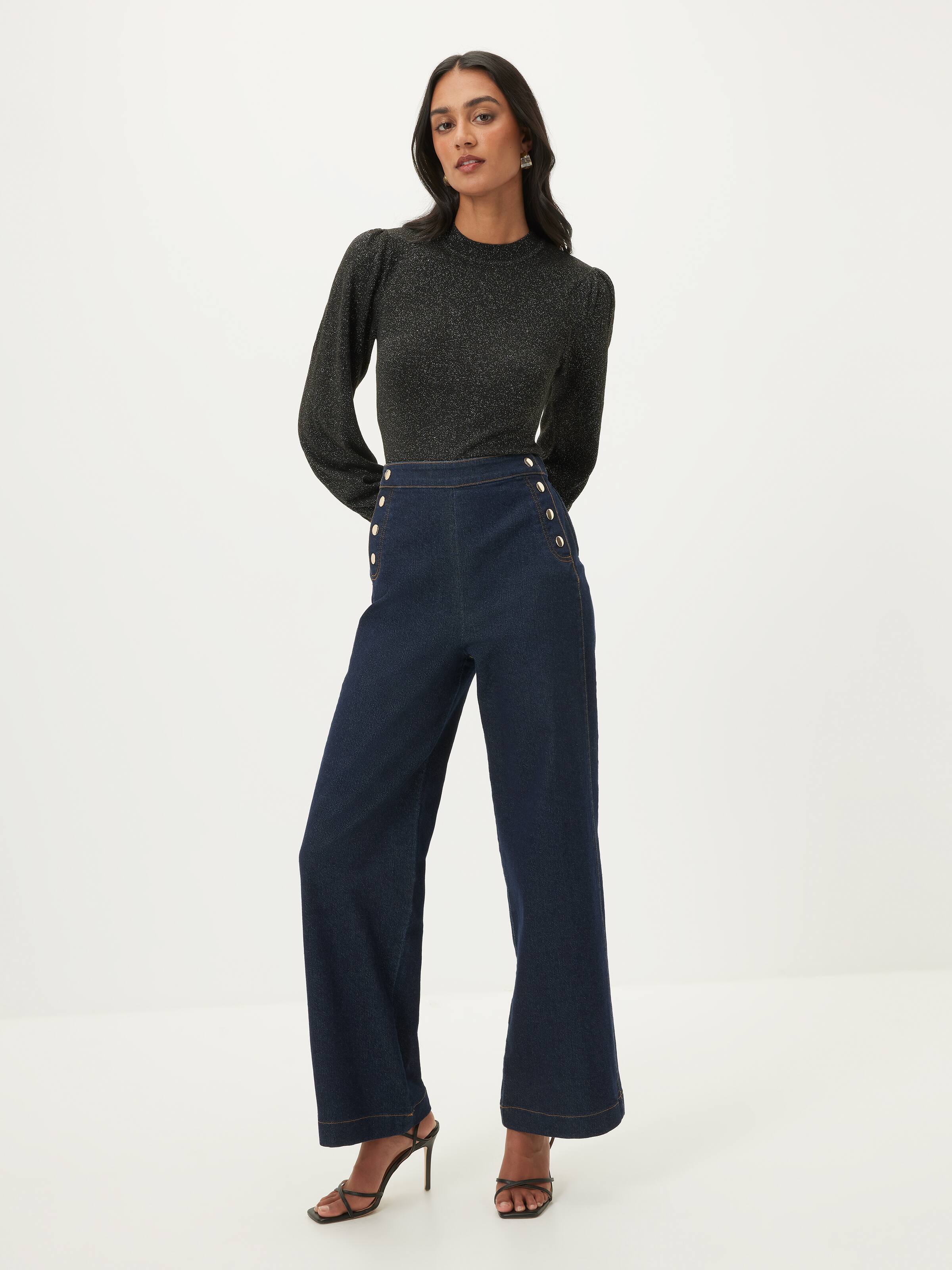 Lurex Balloon Sleeve Knit
